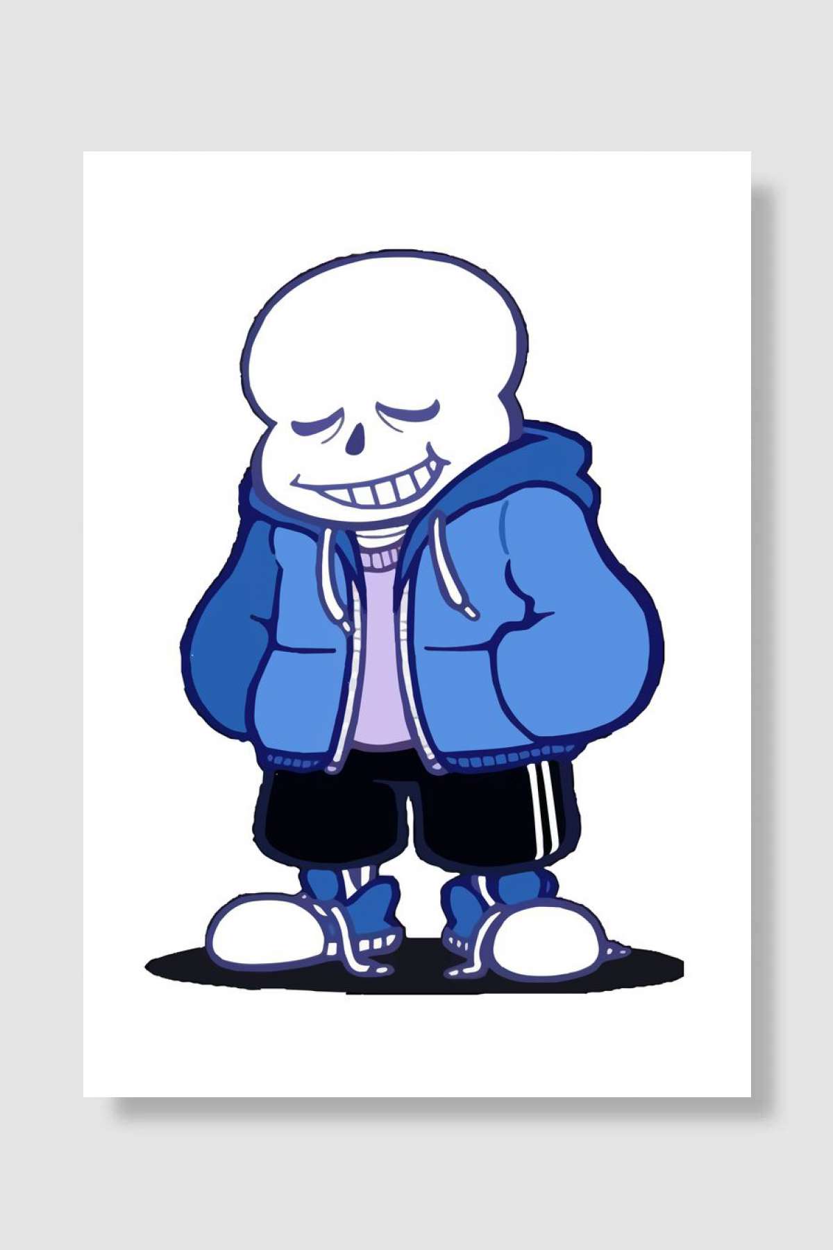 Undertale Sans Lazy Bones Oyun Poster Çerçevesiz Yüksek Kalite Oyun Afiş Duvar Poster