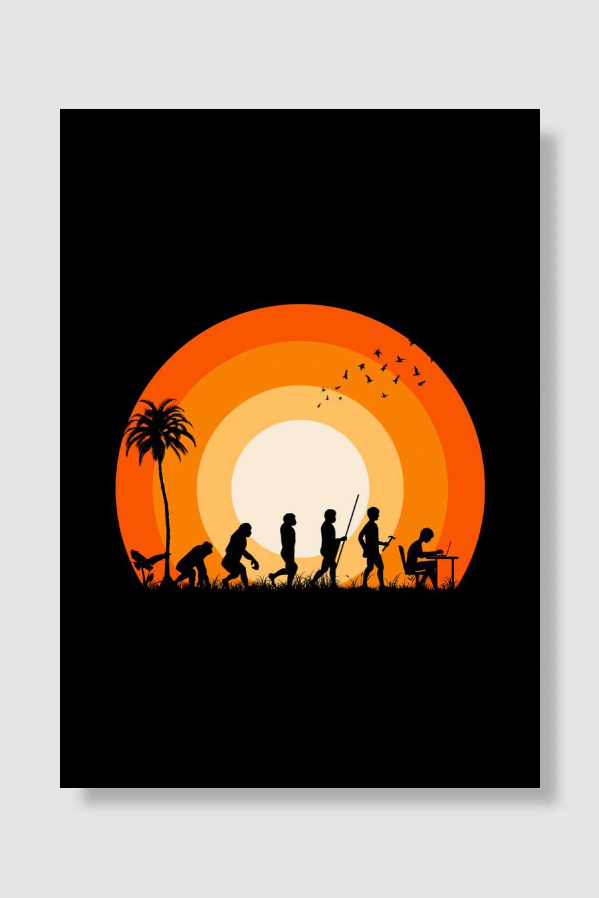 evolution of gamer Oyun Poster Çerçevesiz Yüksek Kalite Oyun Afiş Duvar Poster