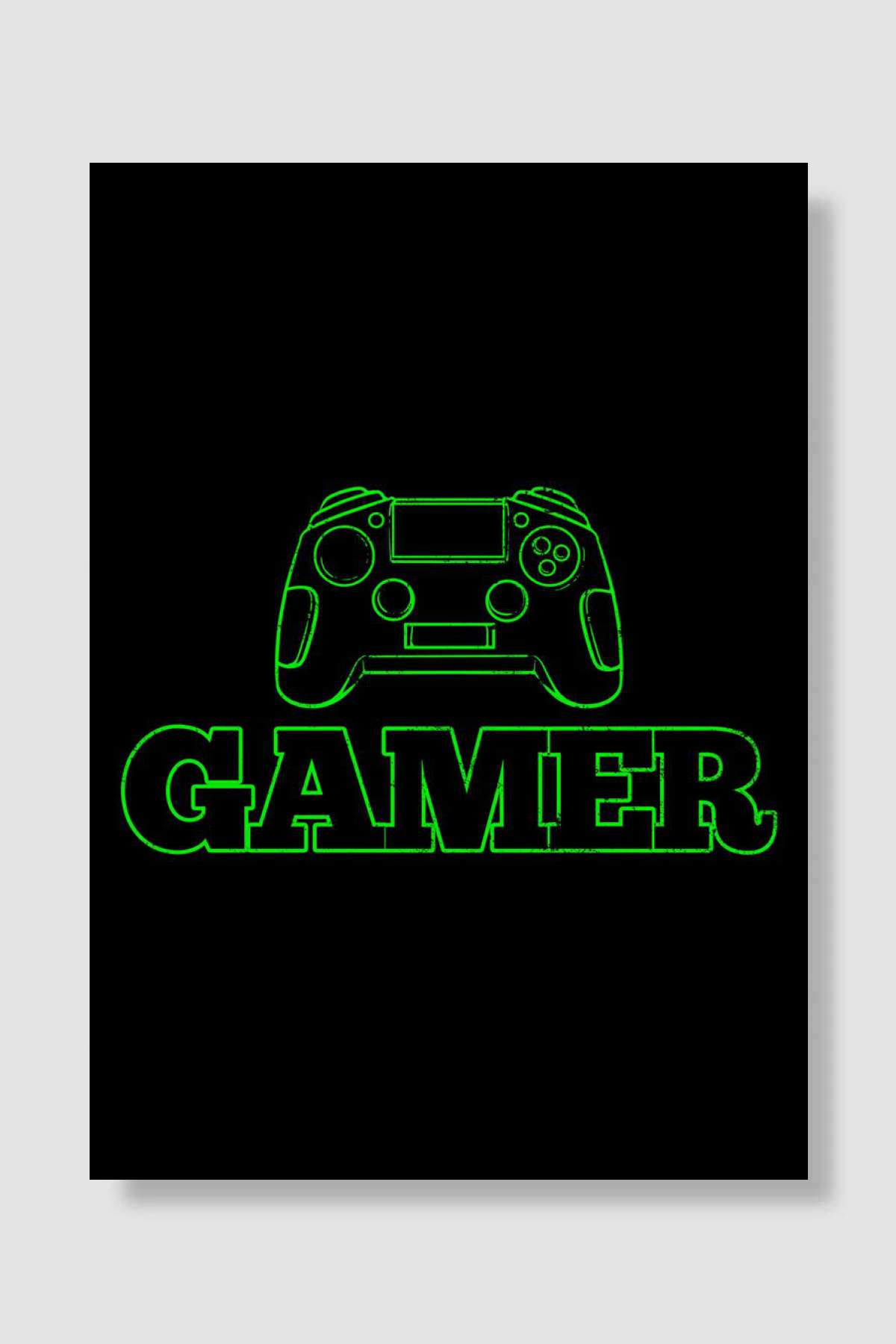 Gamer Gaming Controller Oyun Poster Çerçevesiz Yüksek Kalite Oyun Afiş Duvar Poster