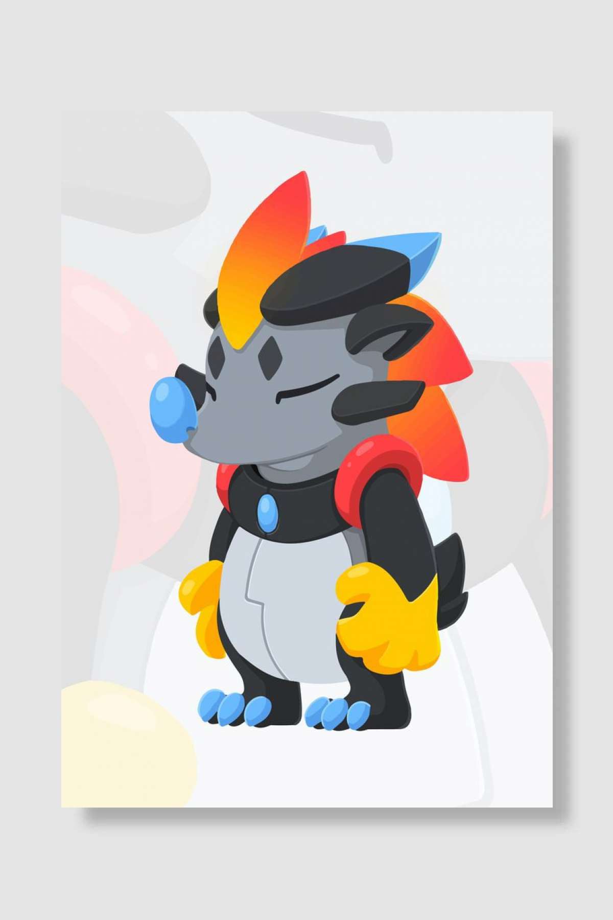 Temtem Oyun Poster Çerçevesiz Yüksek Kalite Oyun Afiş Duvar Poster