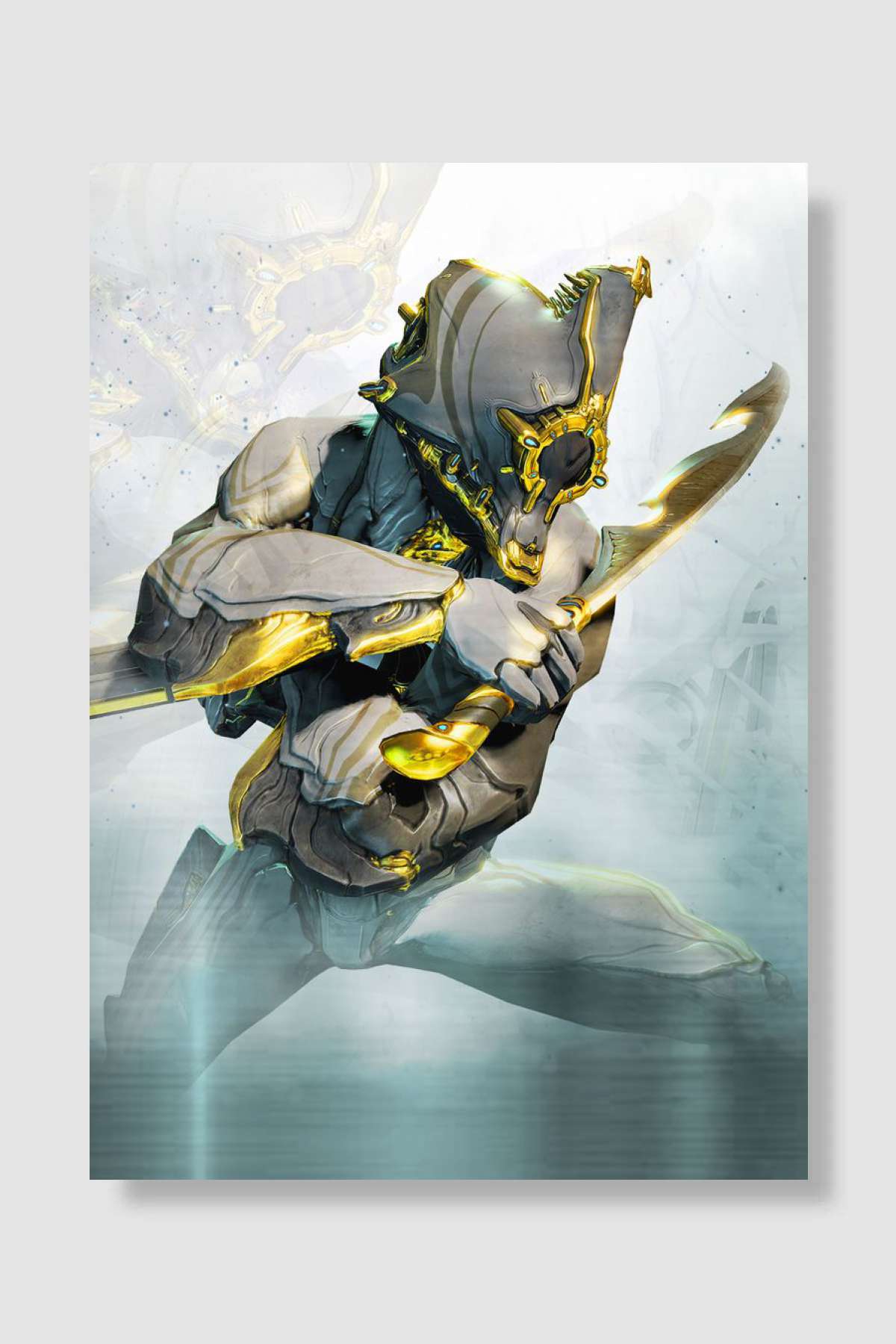 Warframe Excalibur Prime Oyun Poster Çerçevesiz Yüksek Kalite Oyun Afiş Duvar Poster