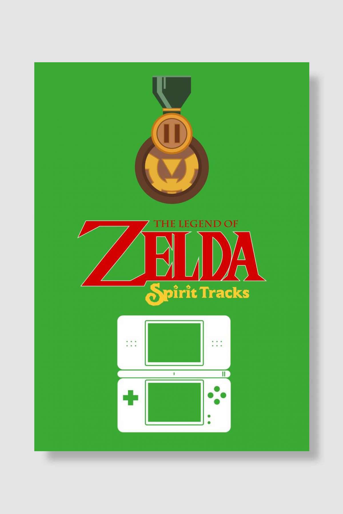 Spirit Tracks DS Oyun Poster Çerçevesiz Yüksek Kalite Oyun Afiş Duvar Poster - En İyi Fiyatlarla