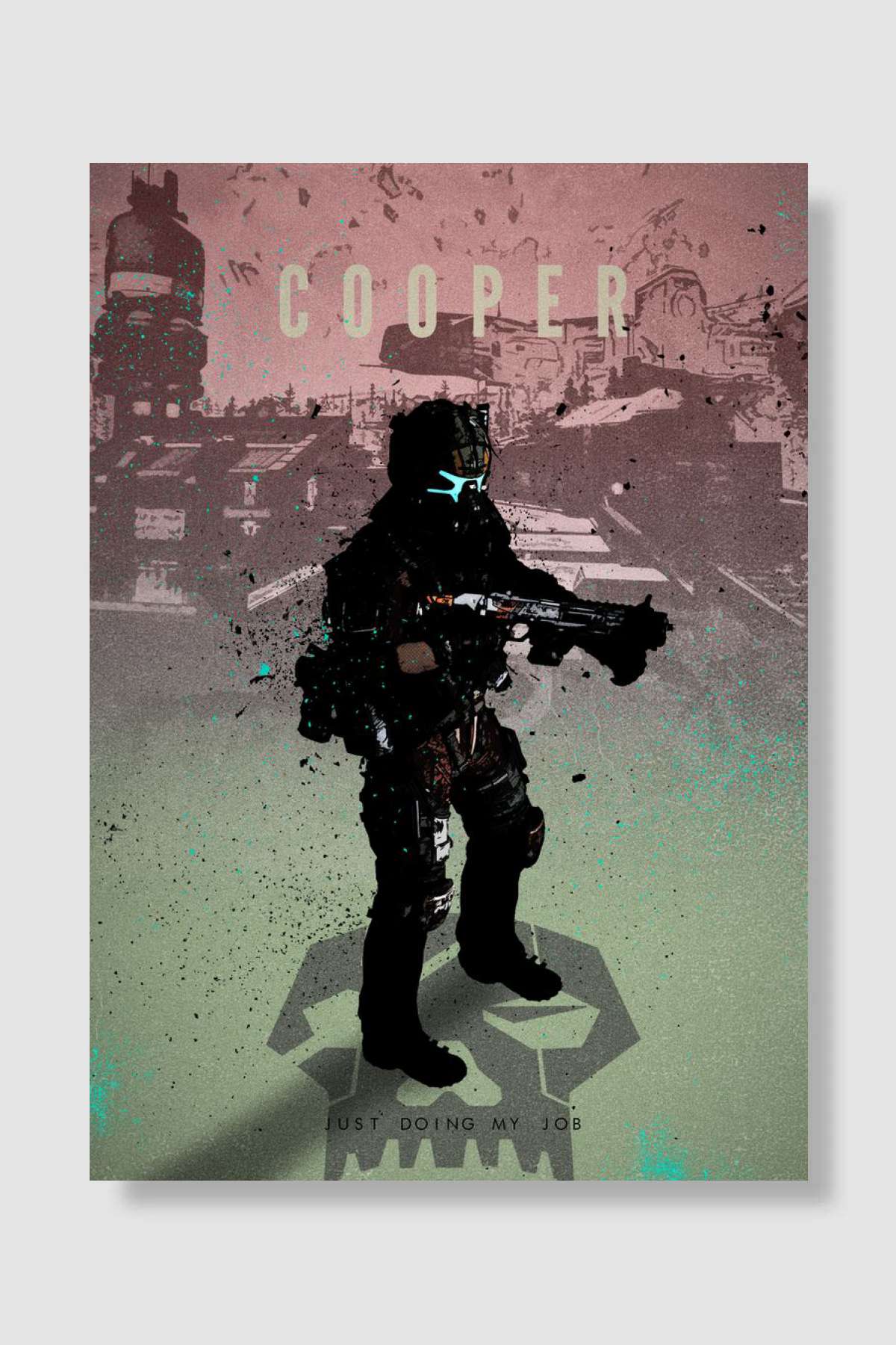Cooper from Titanfall Oyun Poster Çerçevesiz Yüksek Kalite Oyun Afiş Duvar Poster