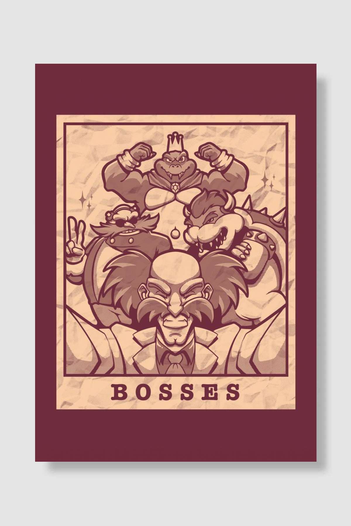 Bosses Oyun Poster Çerçevesiz Yüksek Kalite Oyun Afiş Duvar Poster