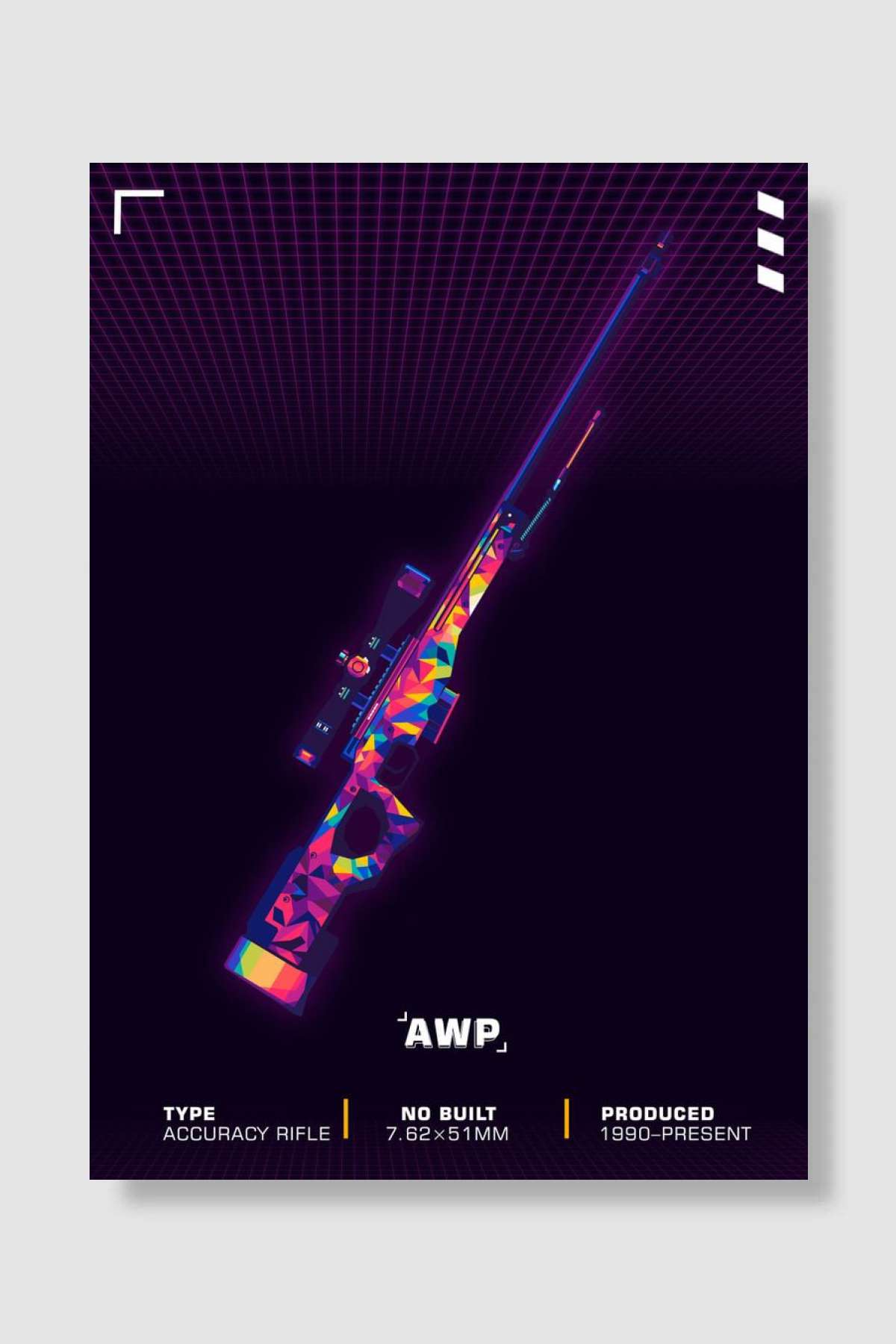 AWP Oyun Poster Çerçevesiz Yüksek Kalite Oyun Afiş Duvar Poster