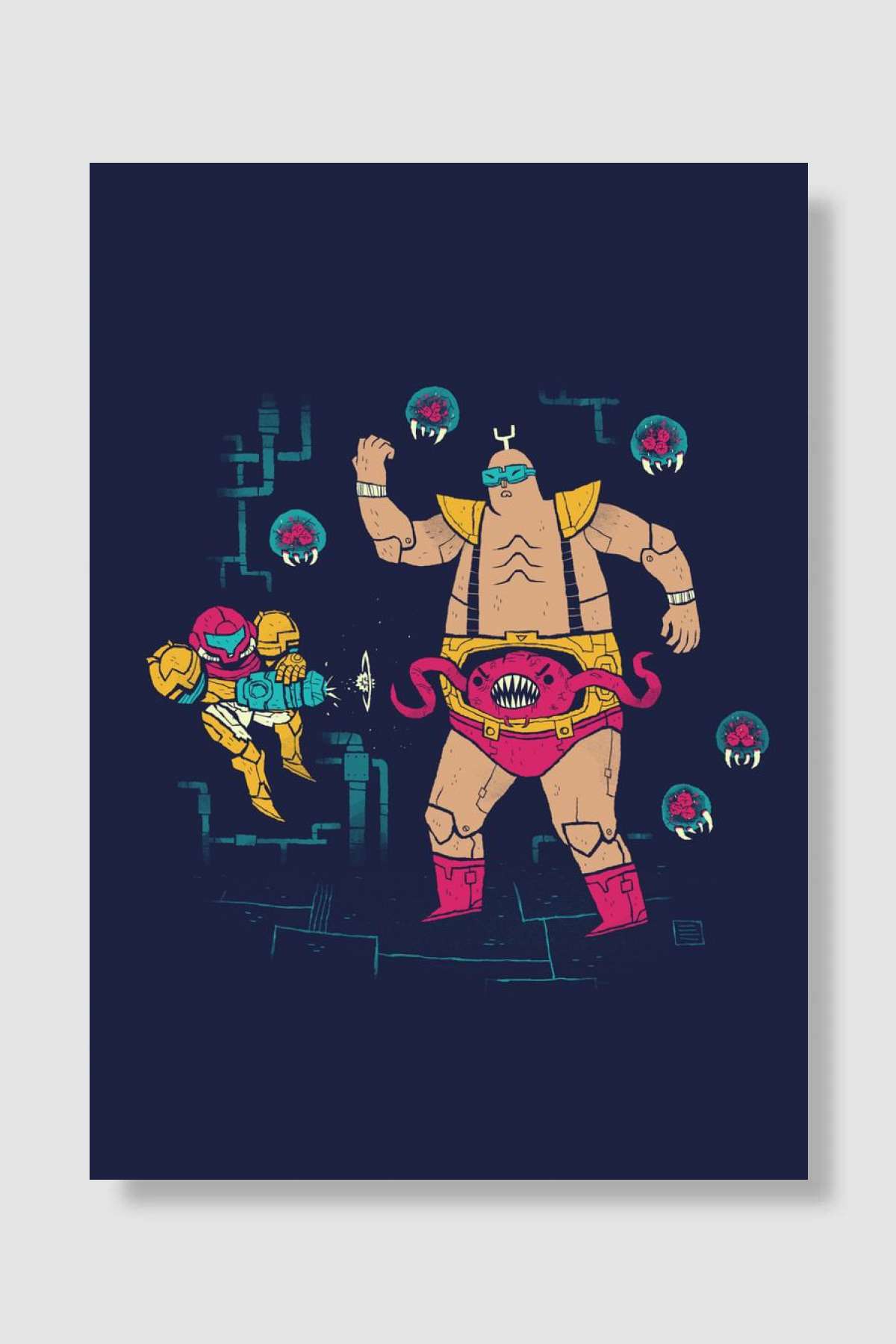 father brain Oyun Poster Çerçevesiz Yüksek Kalite Oyun Afiş Duvar Poster