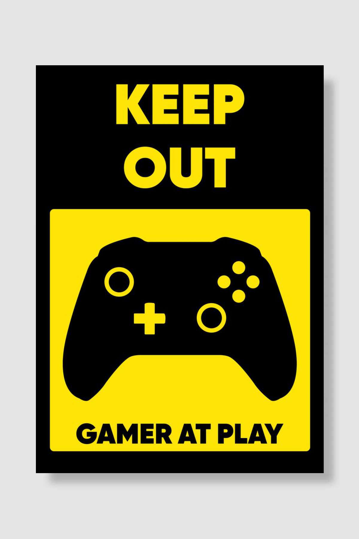 KEEP OUT HARD GAMER Oyun Poster Çerçevesiz Yüksek Kalite Oyun Afiş Duvar Poster