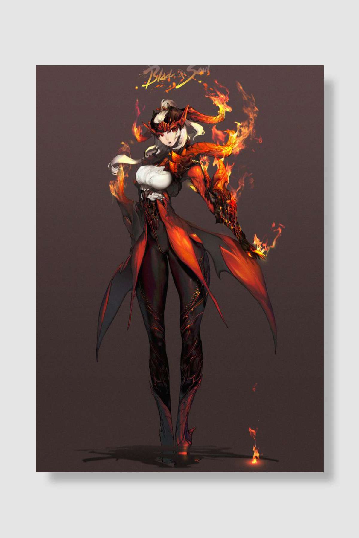 Blade and Soul Oyun Poster Çerçevesiz Yüksek Kalite Oyun Afiş Duvar Poster