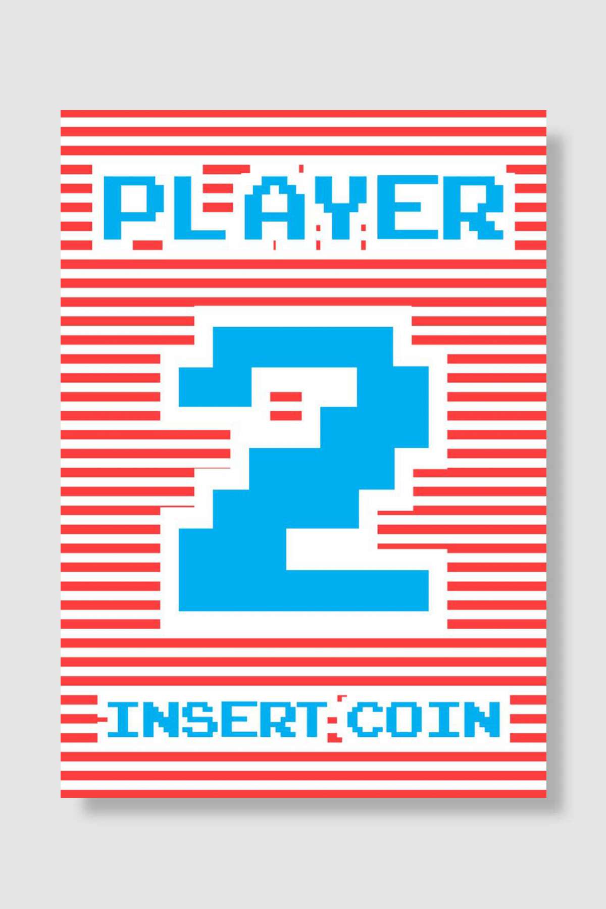 Player 2 Gamer Design Oyun Poster Çerçevesiz Yüksek Kalite Oyun Afiş Duvar Poster - En İyi Fiyatlarla