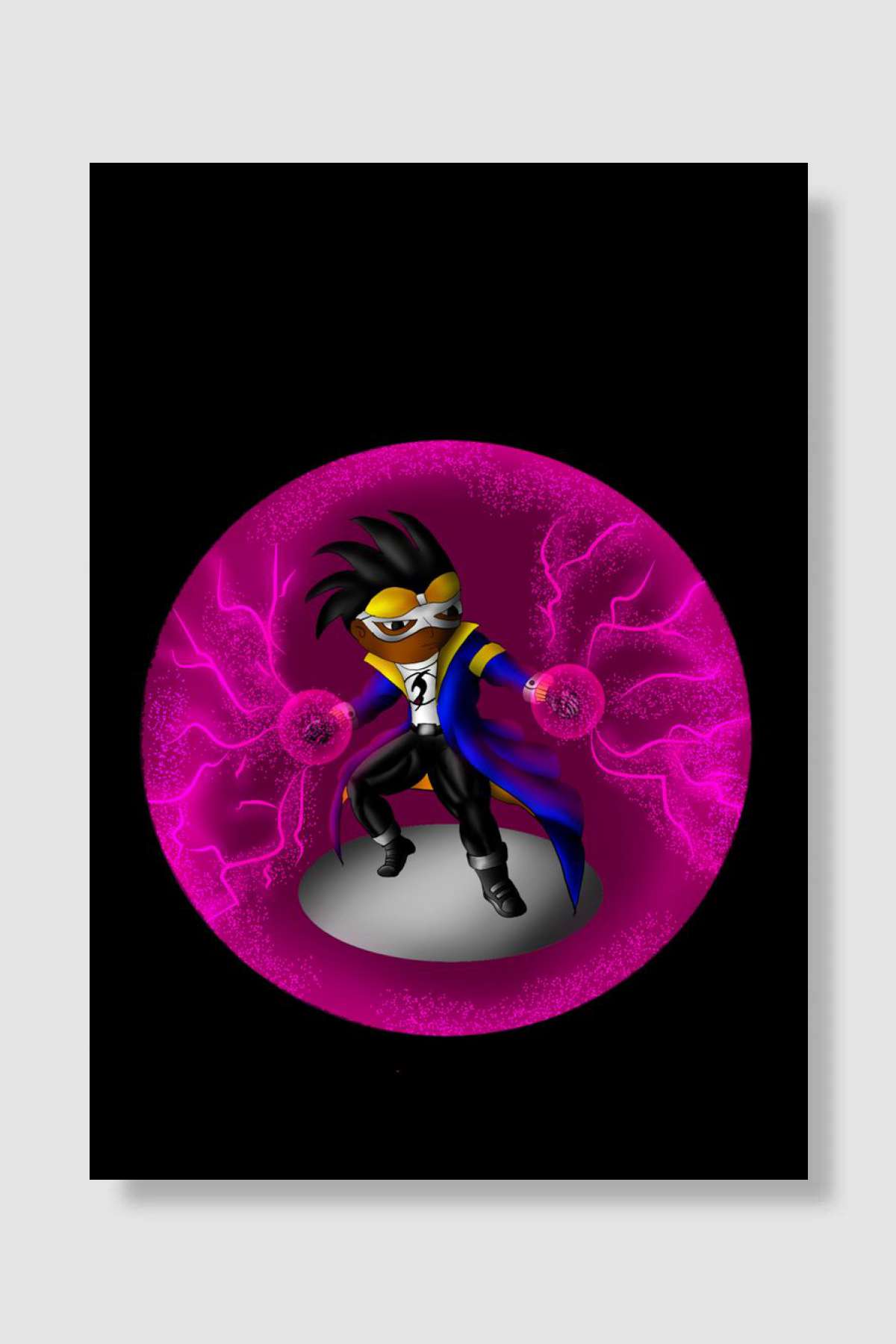 Tibatant Static Fanart Oyun Poster Çerçevesiz Yüksek Kalite Oyun Afiş Duvar Poster