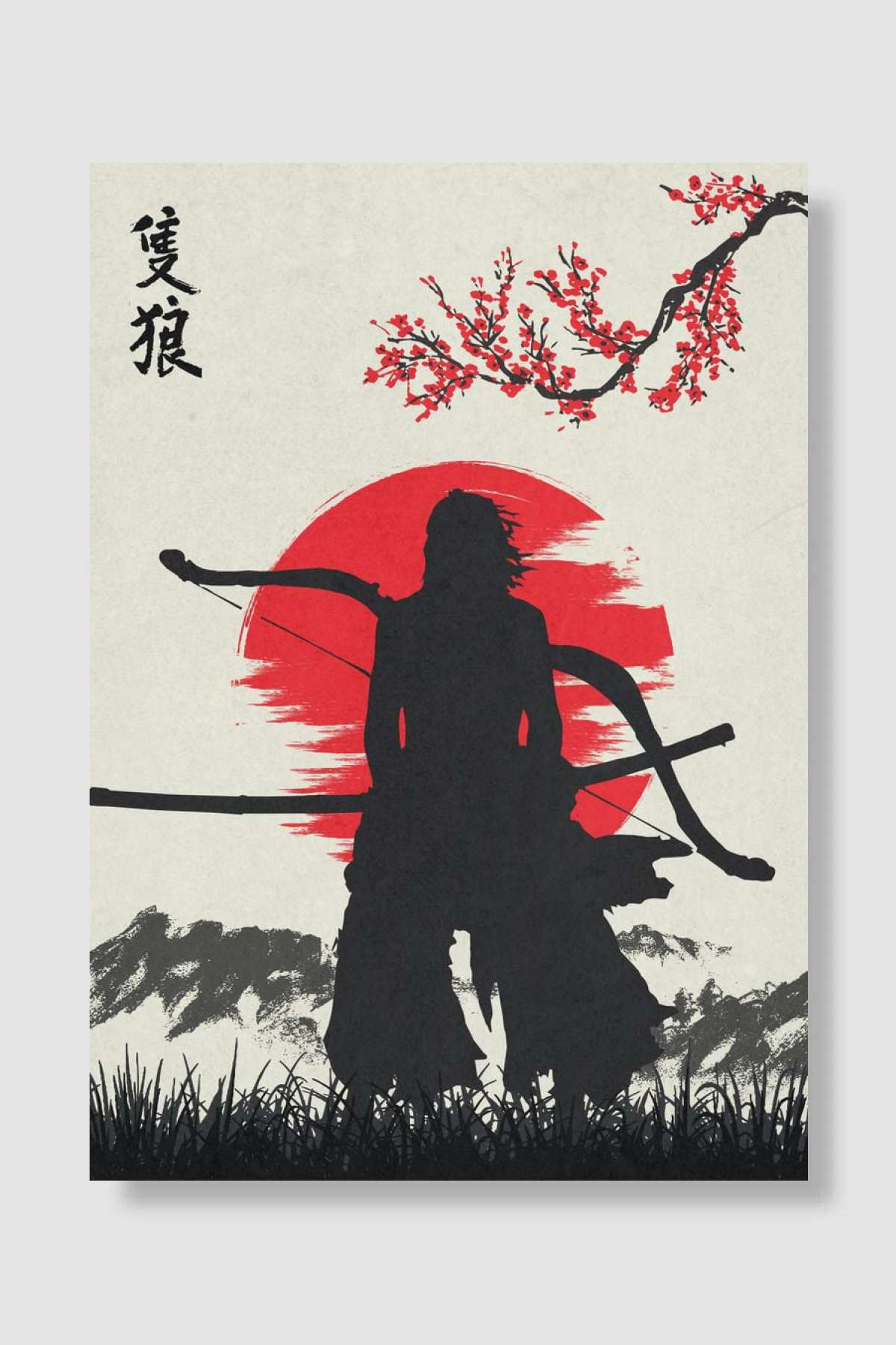 Genichiro Dark Oyun Poster Çerçevesiz Yüksek Kalite Oyun Afiş Duvar Poster