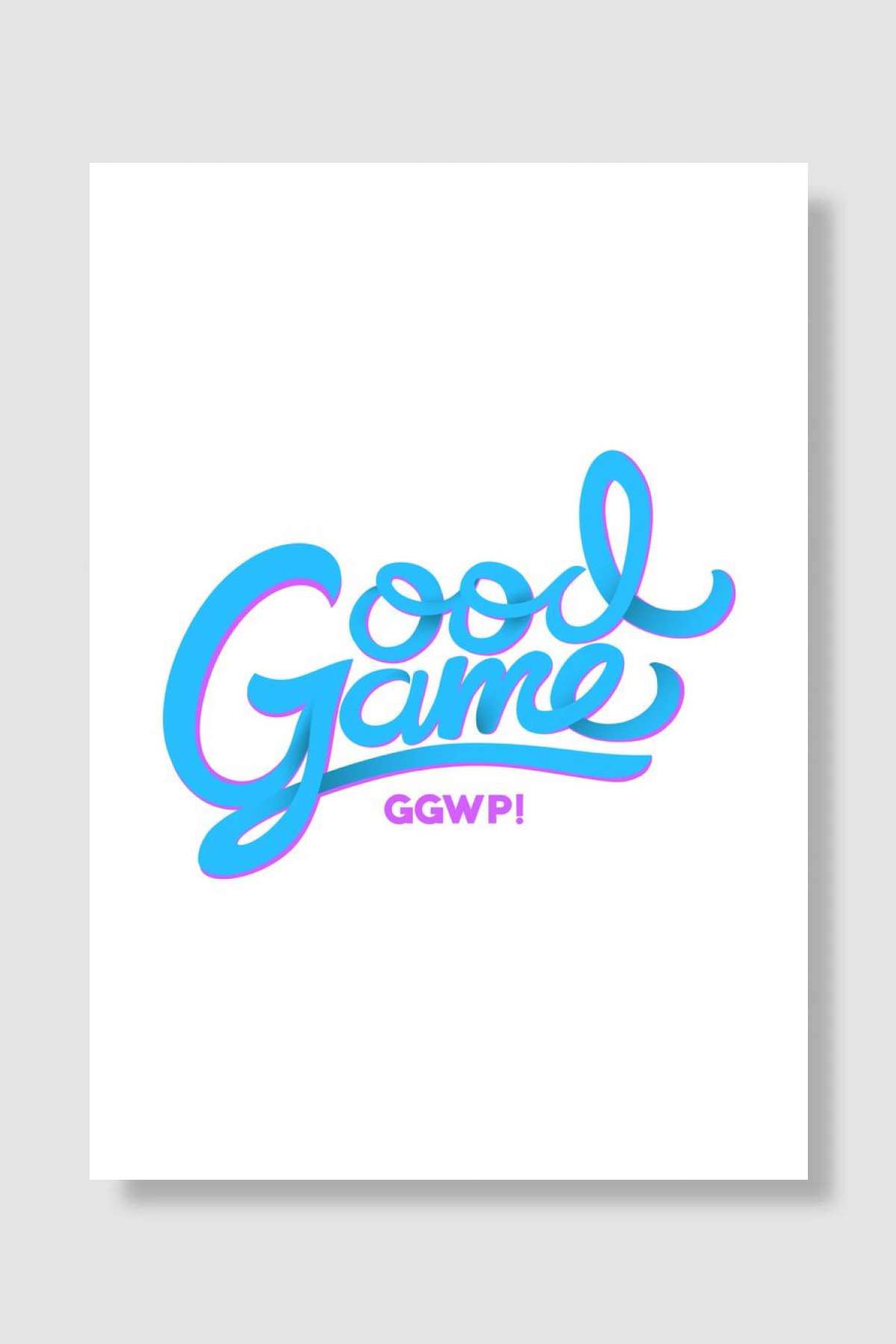 Good Game Oyun Poster Çerçevesiz Yüksek Kalite Oyun Afiş Duvar Poster