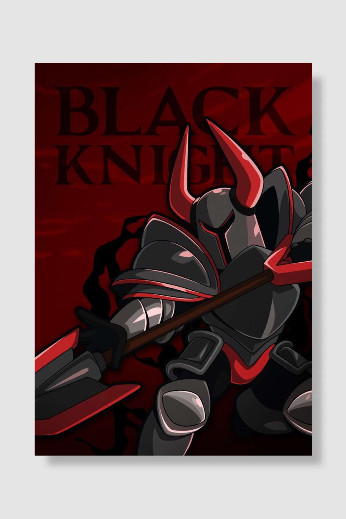 Black Knight Oyun Poster Çerçevesiz Yüksek Kalite Oyun Afiş Duvar Poster