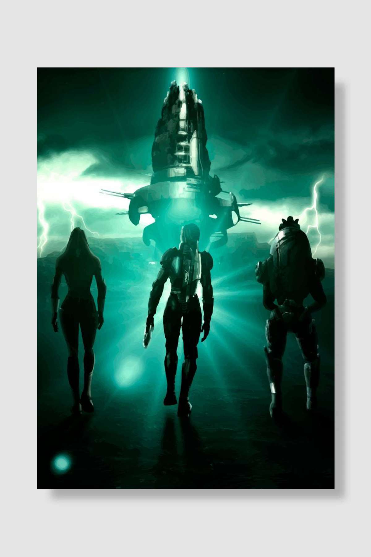 Mass Effect Oyun Poster Çerçevesiz Yüksek Kalite Oyun Afiş Duvar Poster