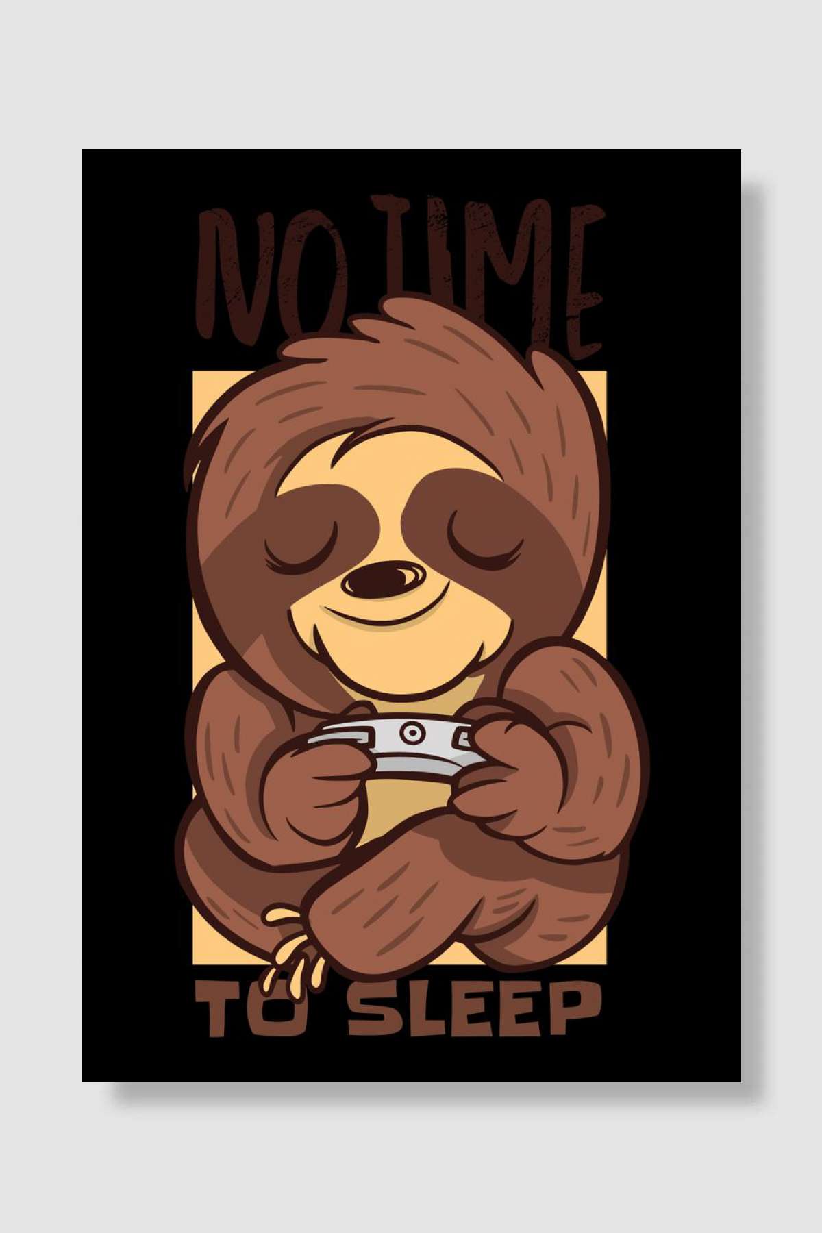 Faultier Produktives Atmen Oyun Poster Çerçevesiz Yüksek Kalite Oyun Afiş Duvar Poster