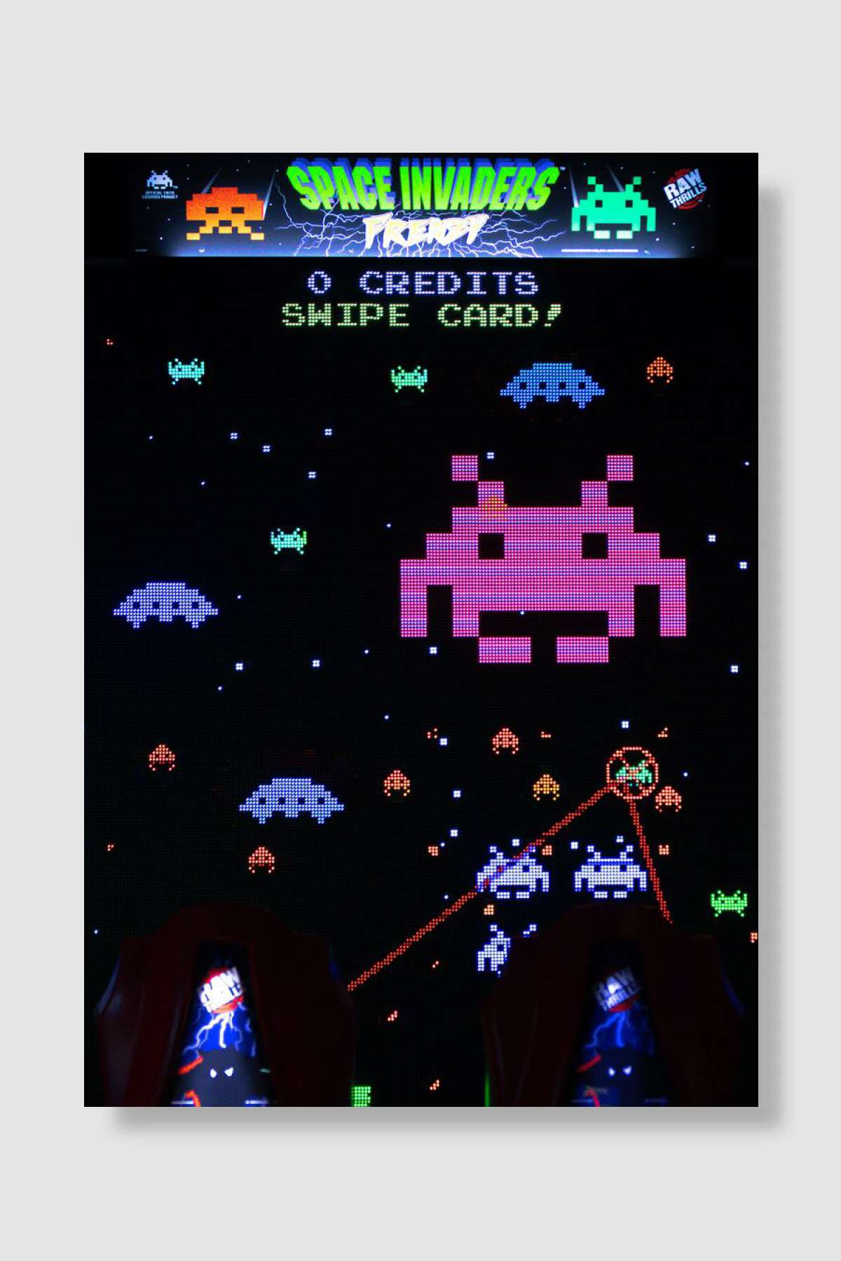 Space Invaders Oyun Poster Çerçevesiz Yüksek Kalite Oyun Afiş Duvar Poster