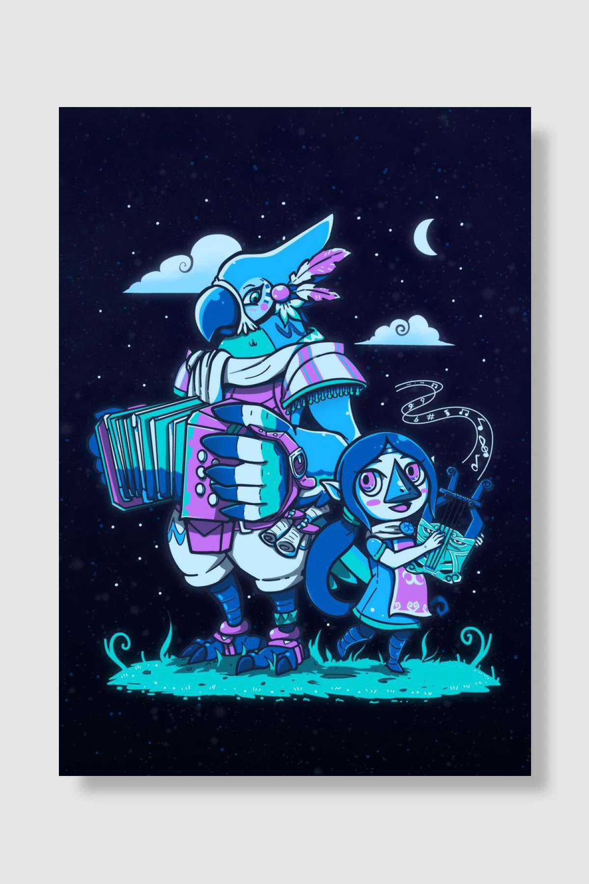 Bird Bards Oyun Poster Çerçevesiz Yüksek Kalite Oyun Afiş Duvar Poster