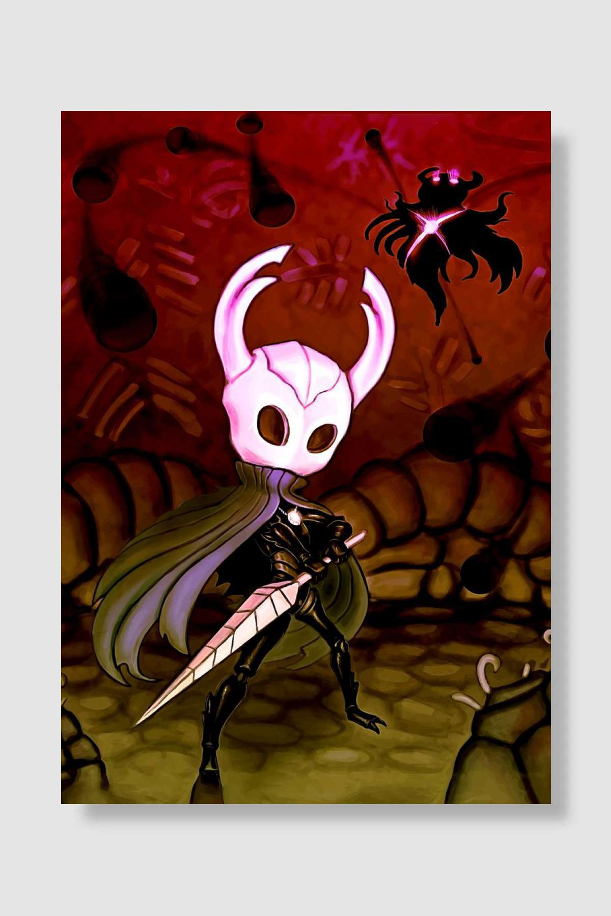 hollow knight Oyun Poster Çerçevesiz Yüksek Kalite Oyun Afiş Duvar Poster