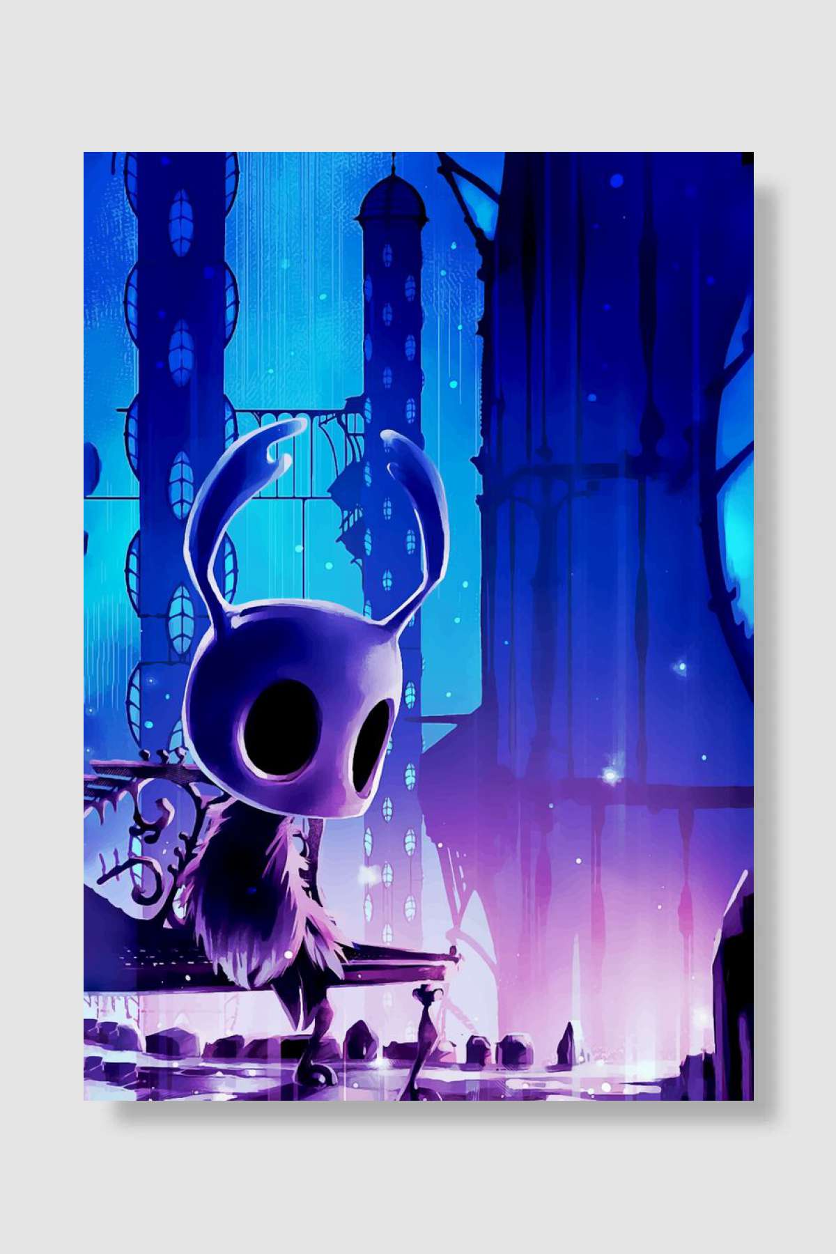 sad hollow knight Oyun Poster Çerçevesiz Yüksek Kalite Oyun Afiş Duvar Poster