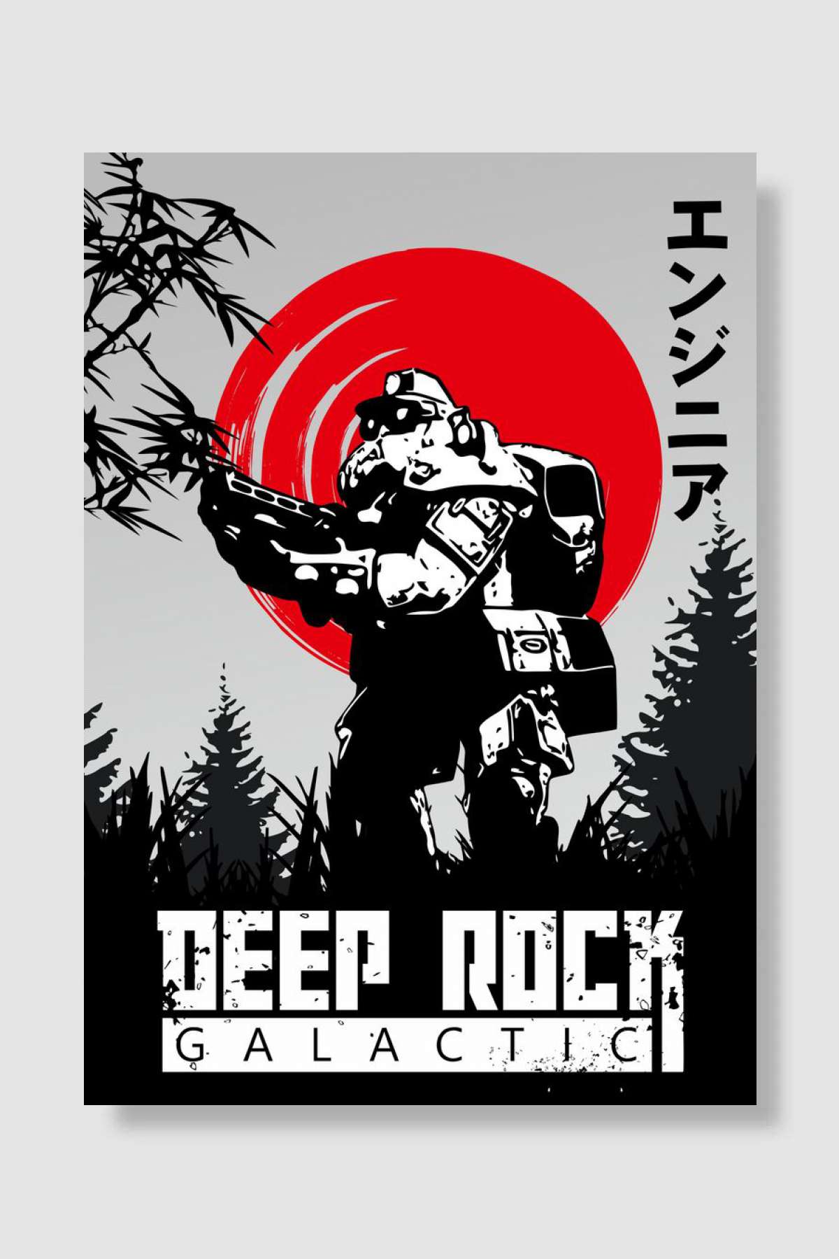 Deep Rock Galactic Enginee Oyun Poster Çerçevesiz Yüksek Kalite Oyun Afiş Duvar Poster