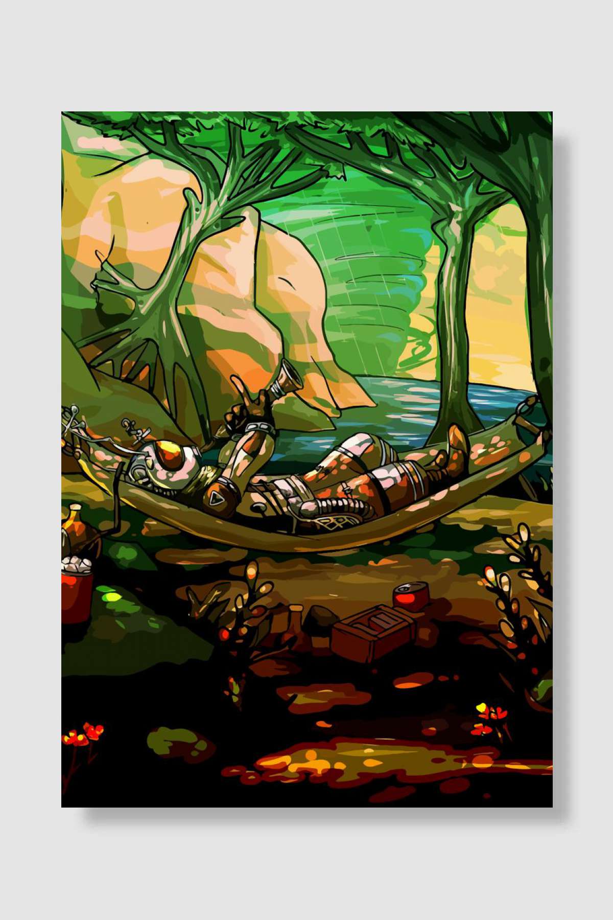 Outer wilds Space gaming Oyun Poster Çerçevesiz Yüksek Kalite Oyun Afiş Duvar Poster