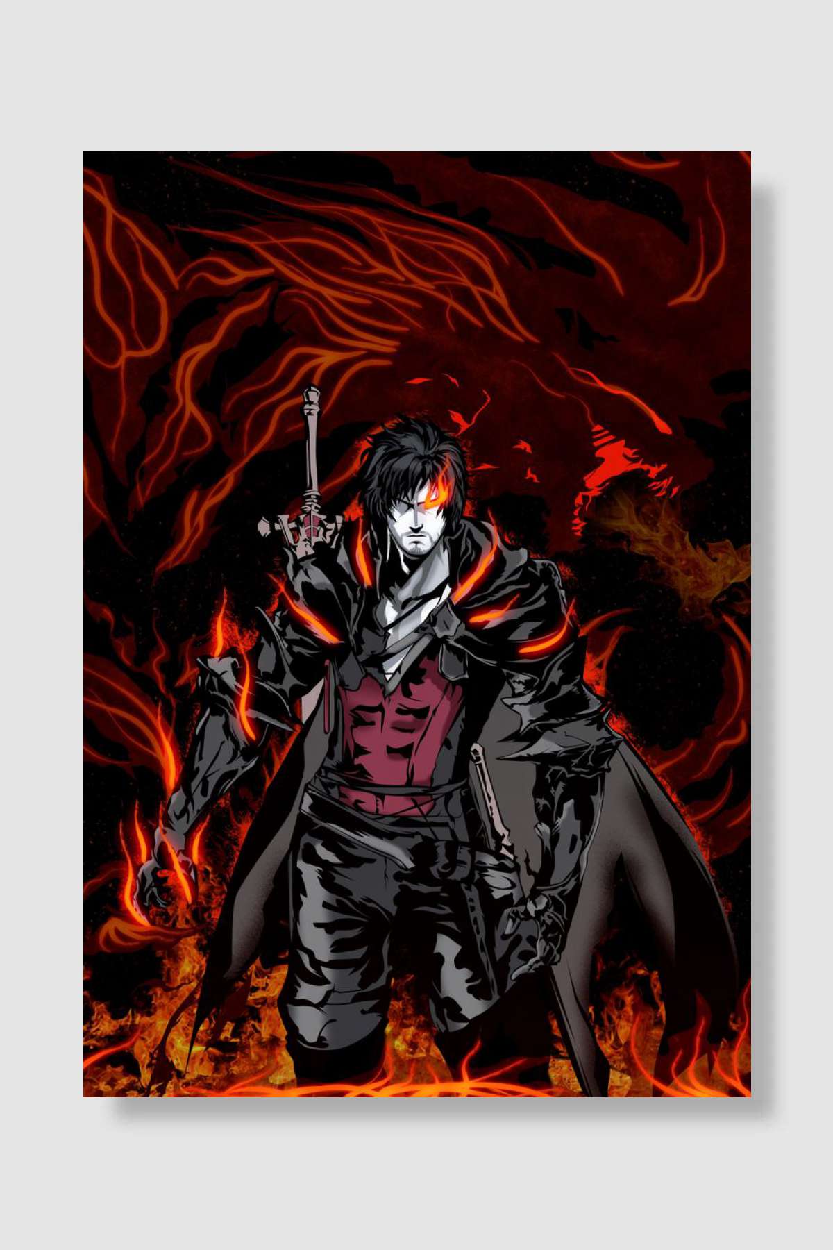 clive rosfield Oyun Poster Çerçevesiz Yüksek Kalite Oyun Afiş Duvar Poster