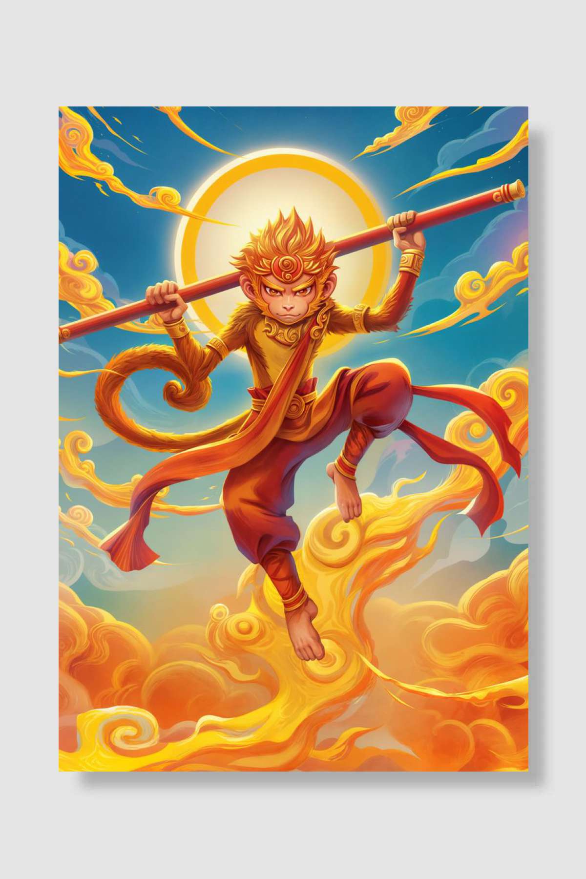 Sun Wukong Oyun Poster Çerçevesiz Yüksek Kalite Oyun Afiş Duvar Poster - En İyi Fiyatlarla