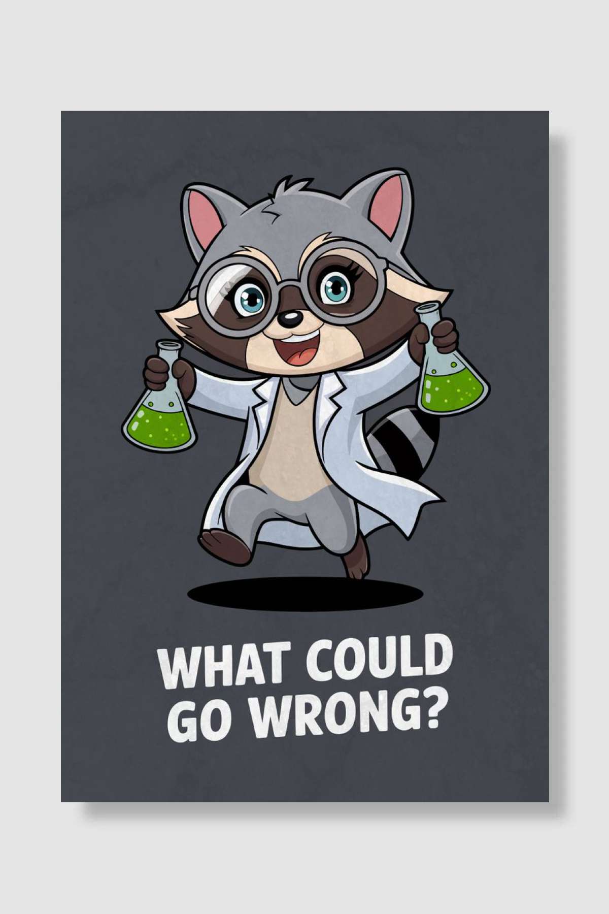 Raccoon Chemist Oyun Poster Çerçevesiz Yüksek Kalite Oyun Afiş Duvar Poster - En İyi Fiyatlarla