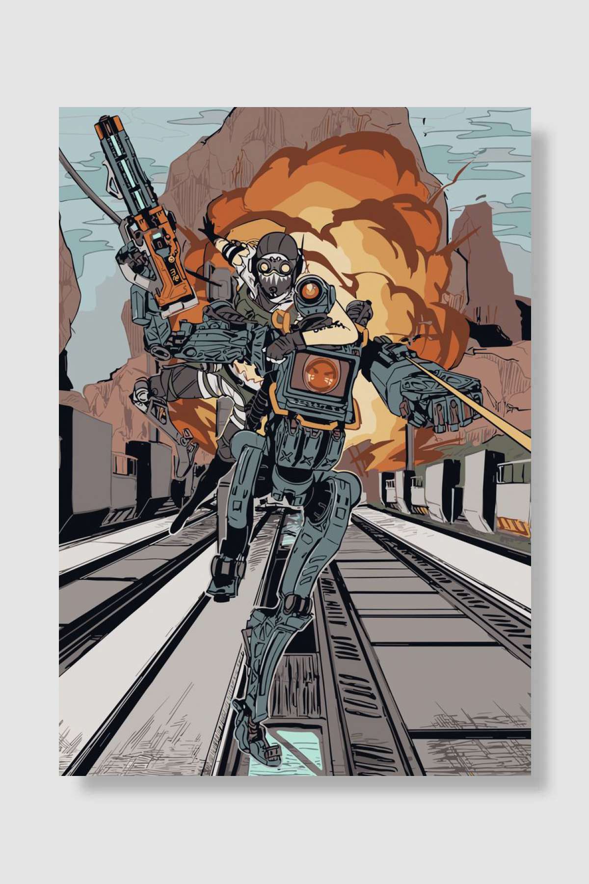 Titanfall Gaming Game Oyun Poster Çerçevesiz Yüksek Kalite Oyun Afiş Duvar Poster