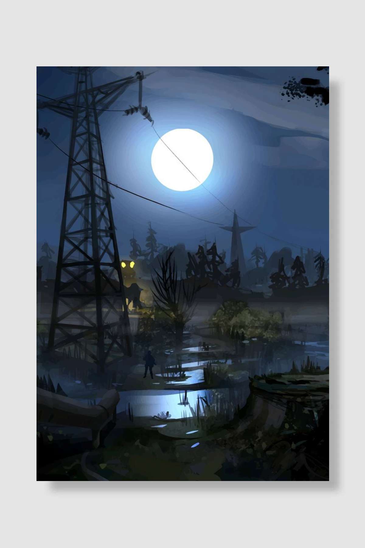 Stalker Oyun Poster Çerçevesiz Yüksek Kalite Oyun Afiş Duvar Poster