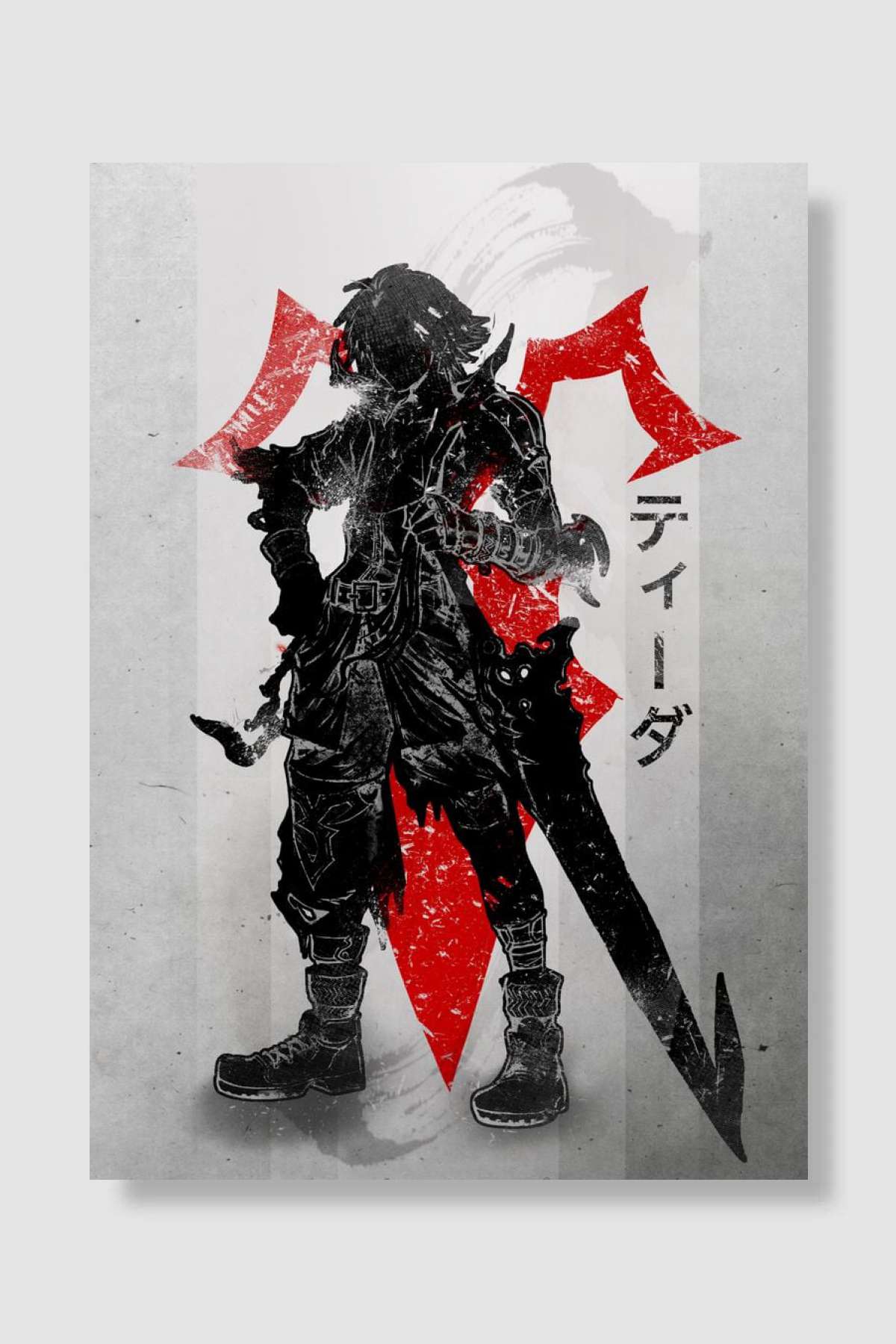Crimson Tidus Oyun Poster Çerçevesiz Yüksek Kalite Oyun Afiş Duvar Poster