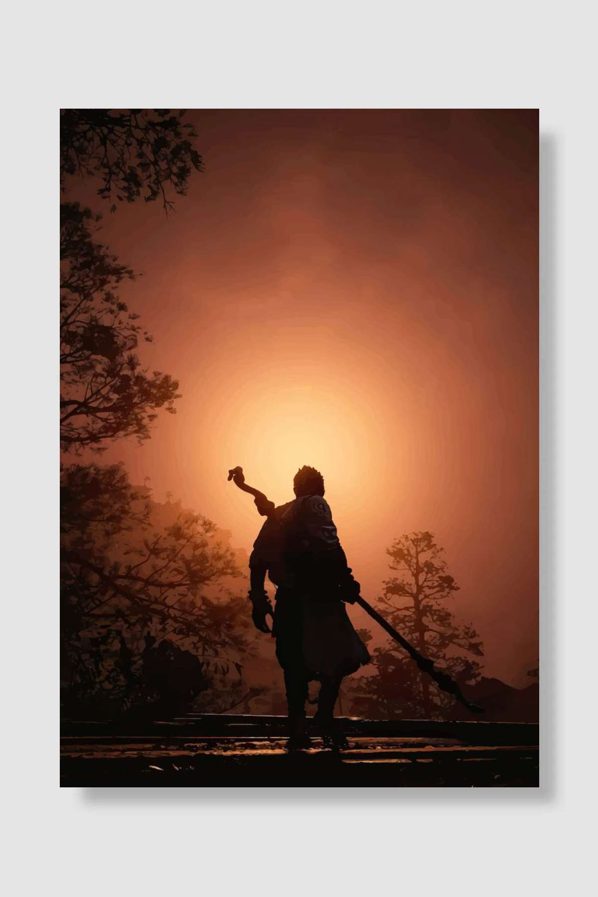 Black Myth Wukong Oyun Poster Çerçevesiz Yüksek Kalite Oyun Afiş Duvar Poster