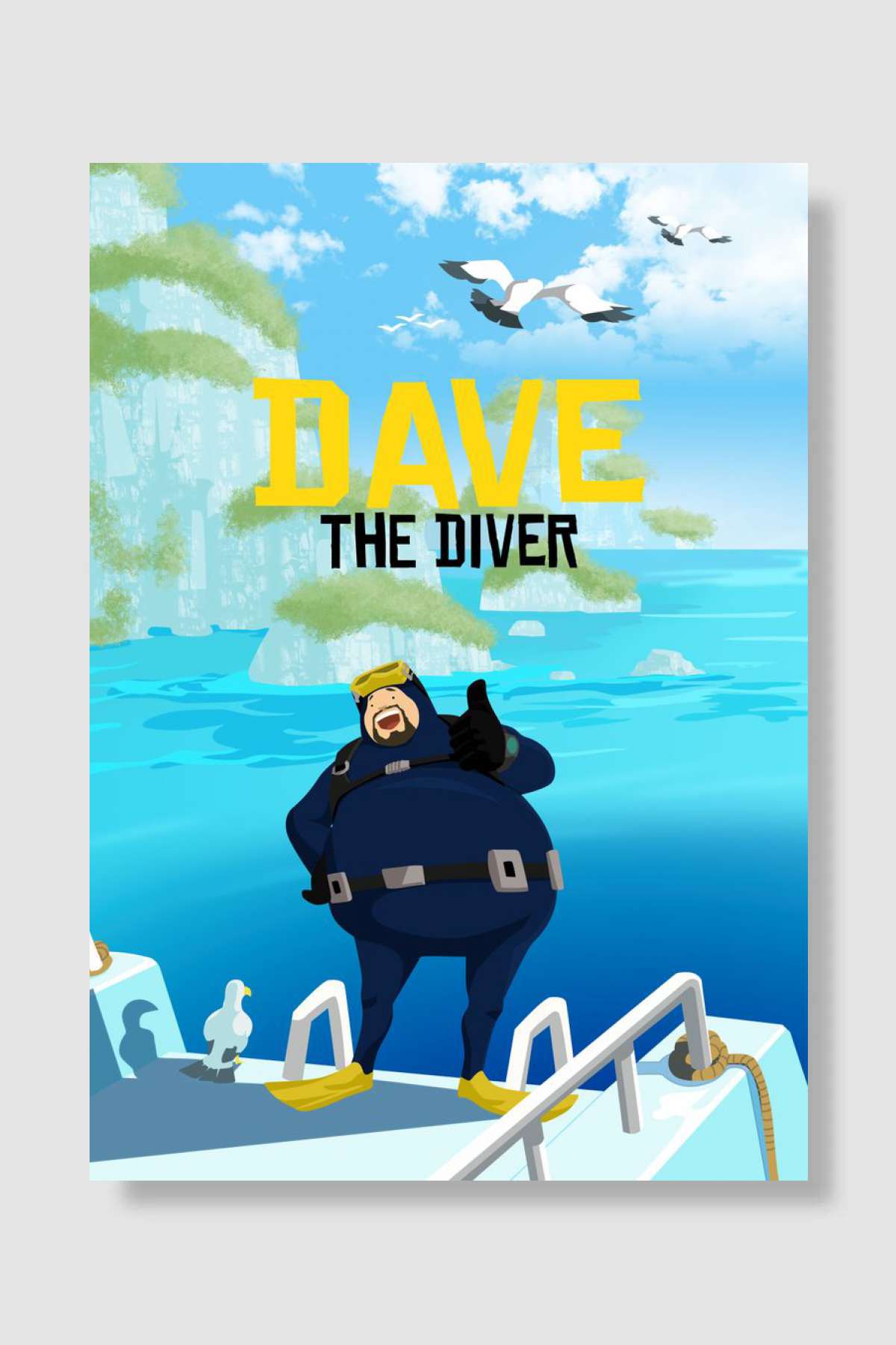 dave the diver Oyun Poster Çerçevesiz Yüksek Kalite Oyun Afiş Duvar Poster