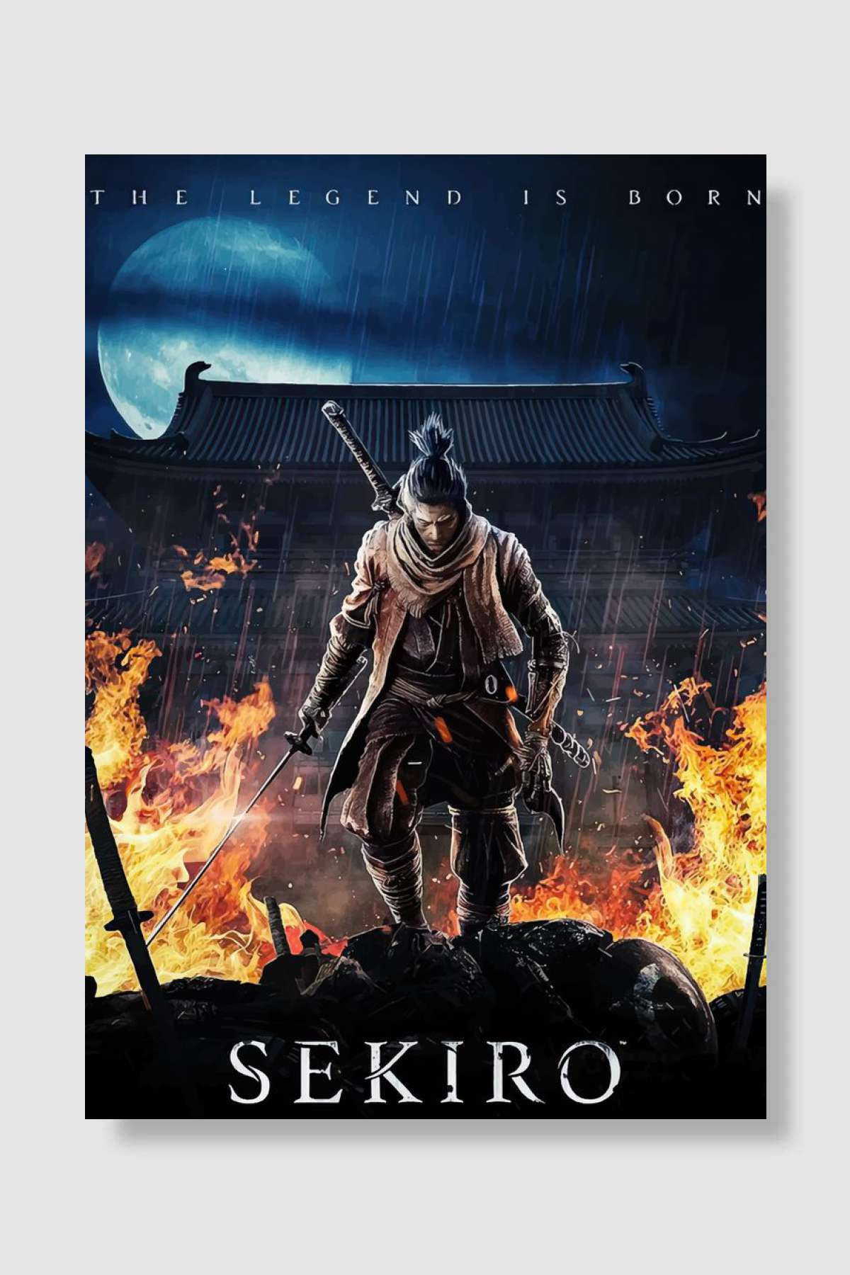 sekiro Oyun Poster Çerçevesiz Yüksek Kalite Oyun Afiş Duvar Poster