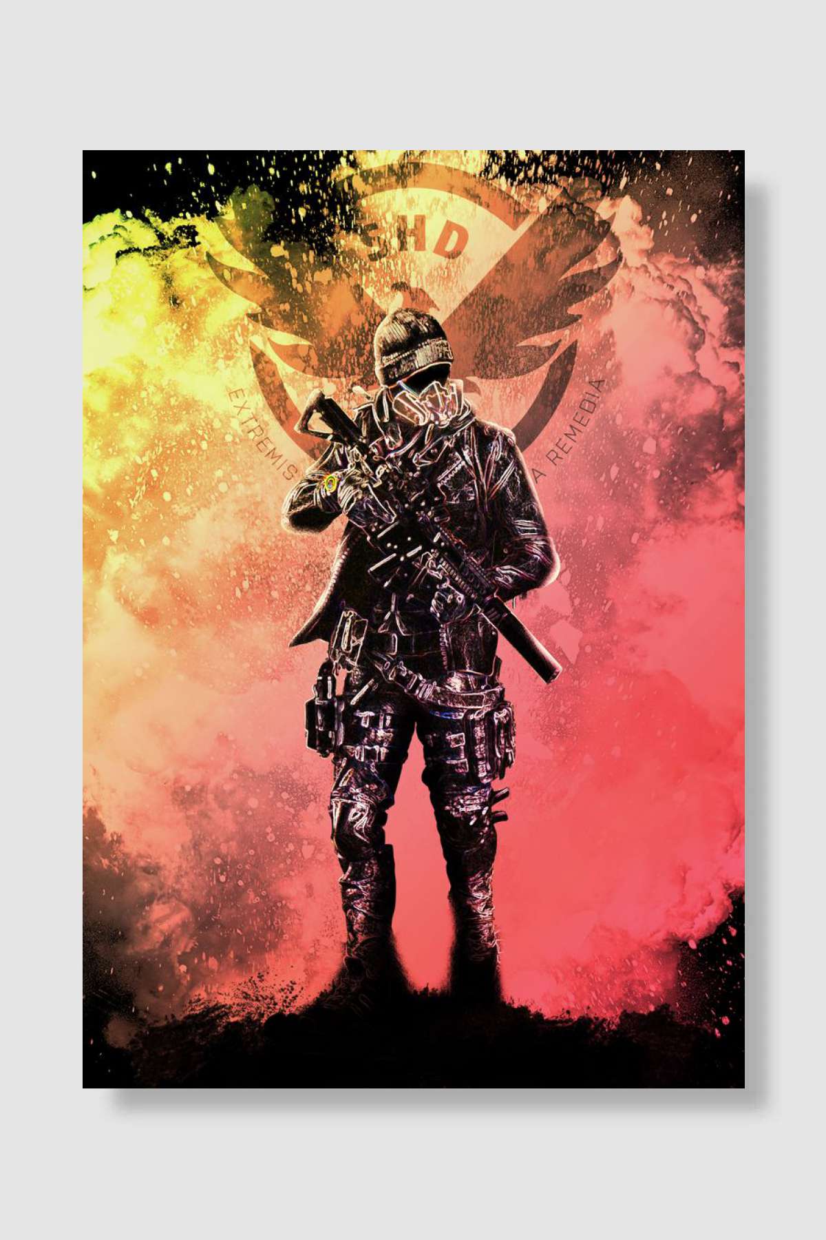 Soul of the Dark Zone Oyun Poster Çerçevesiz Yüksek Kalite Oyun Afiş Duvar Poster - En İyi Fiyatlarla