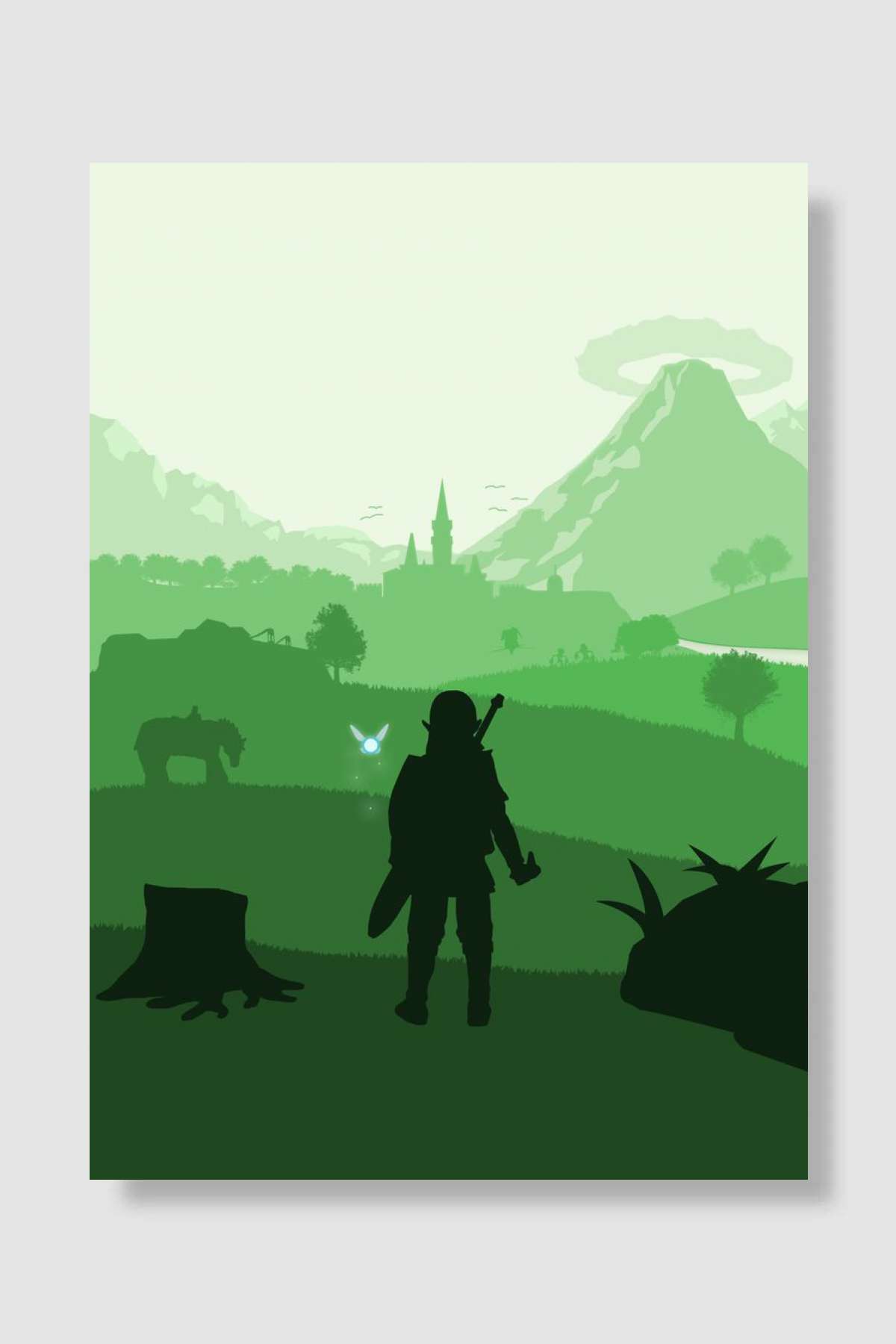 Zelda - Ocarina Of Time Oyun Poster Çerçevesiz Yüksek Kalite Oyun Afiş Duvar Poster