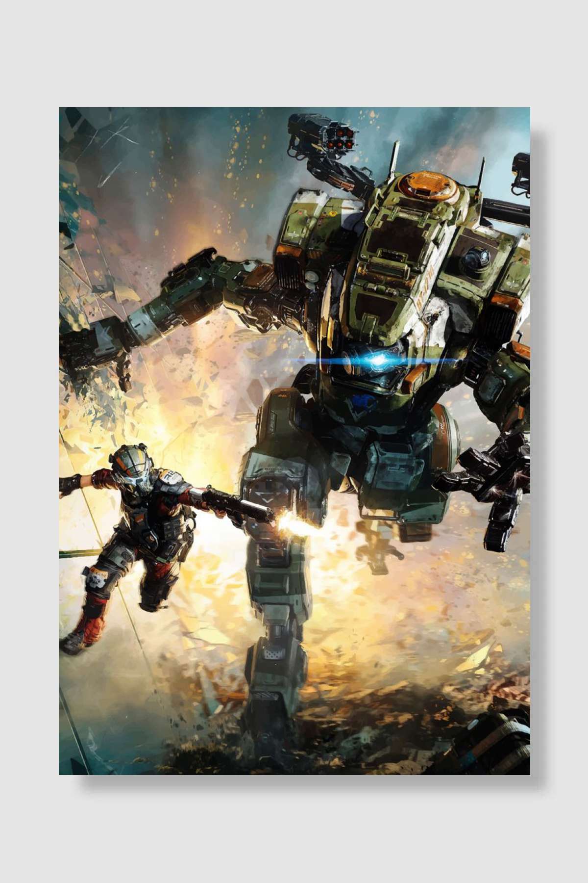 titanfall 2 Oyun Poster Çerçevesiz Yüksek Kalite Oyun Afiş Duvar Poster