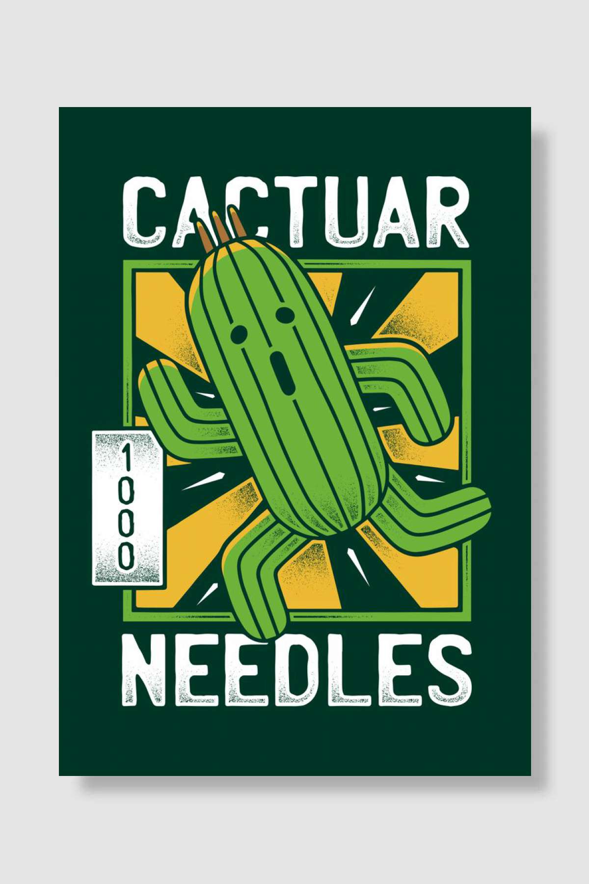 Final Fantasy Cactuar Art Oyun Poster Çerçevesiz Yüksek Kalite Oyun Afiş Duvar Poster