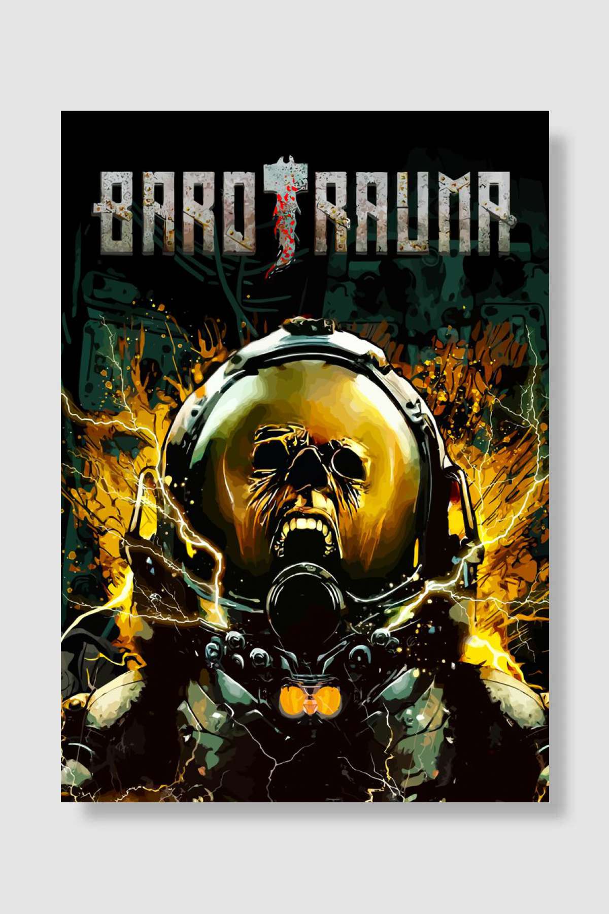 BAROTRAUMA Oyun Poster Çerçevesiz Yüksek Kalite Oyun Afiş Duvar Poster