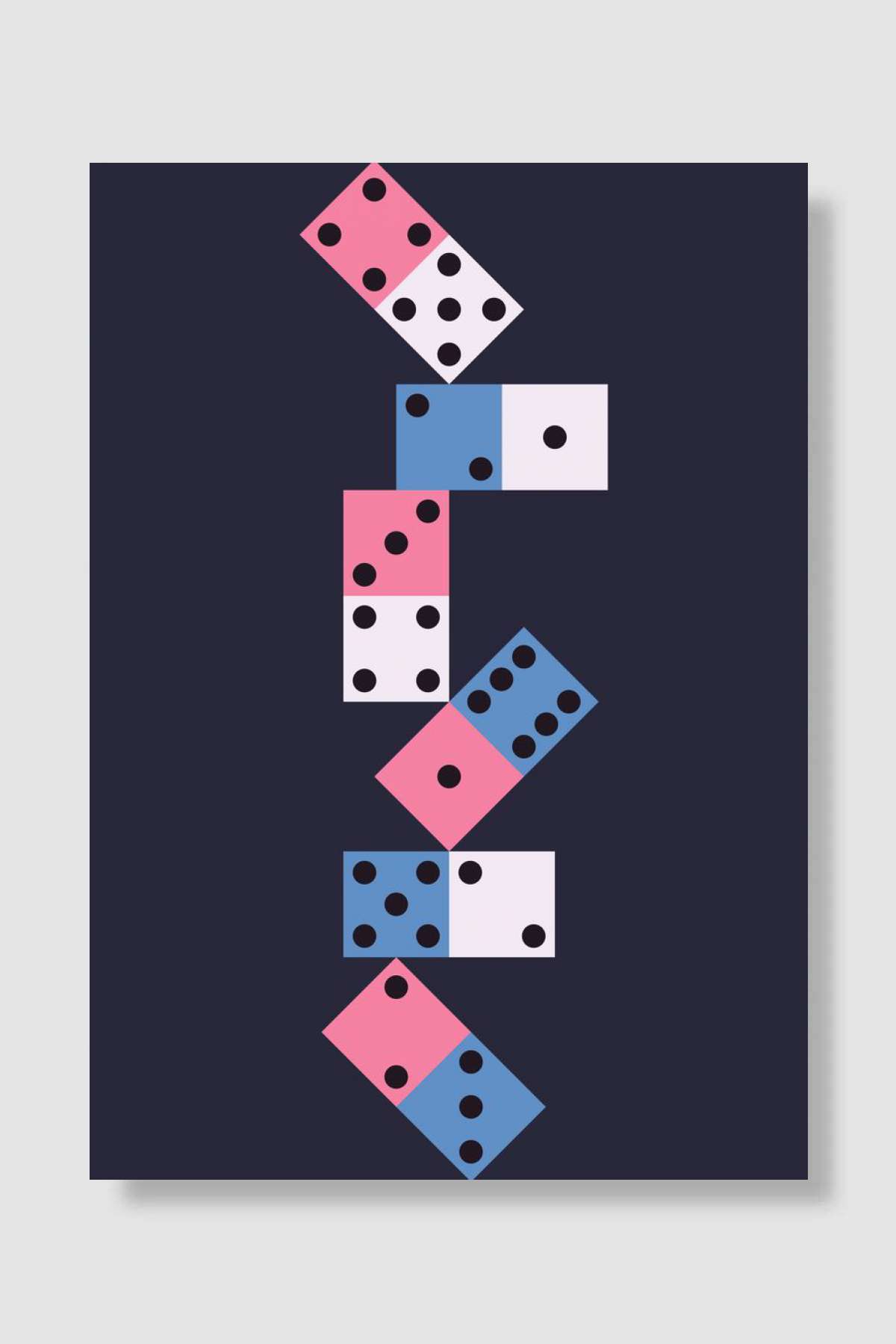 Domino balance Oyun Poster Çerçevesiz Yüksek Kalite Oyun Afiş Duvar Poster