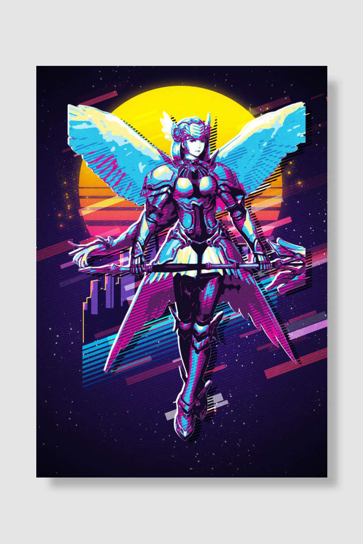 Valkyrie Profile Lenneth Oyun Poster Çerçevesiz Yüksek Kalite Oyun Afiş Duvar Poster