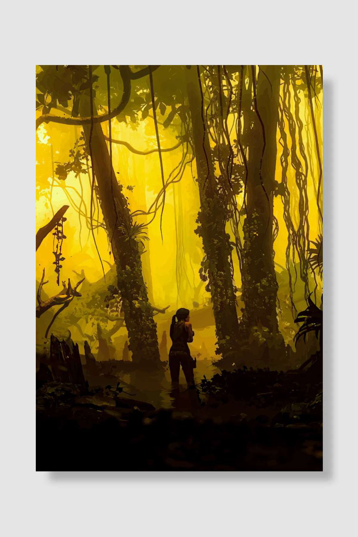 Tomb Raider Oyun Poster Çerçevesiz Yüksek Kalite Oyun Afiş Duvar Poster