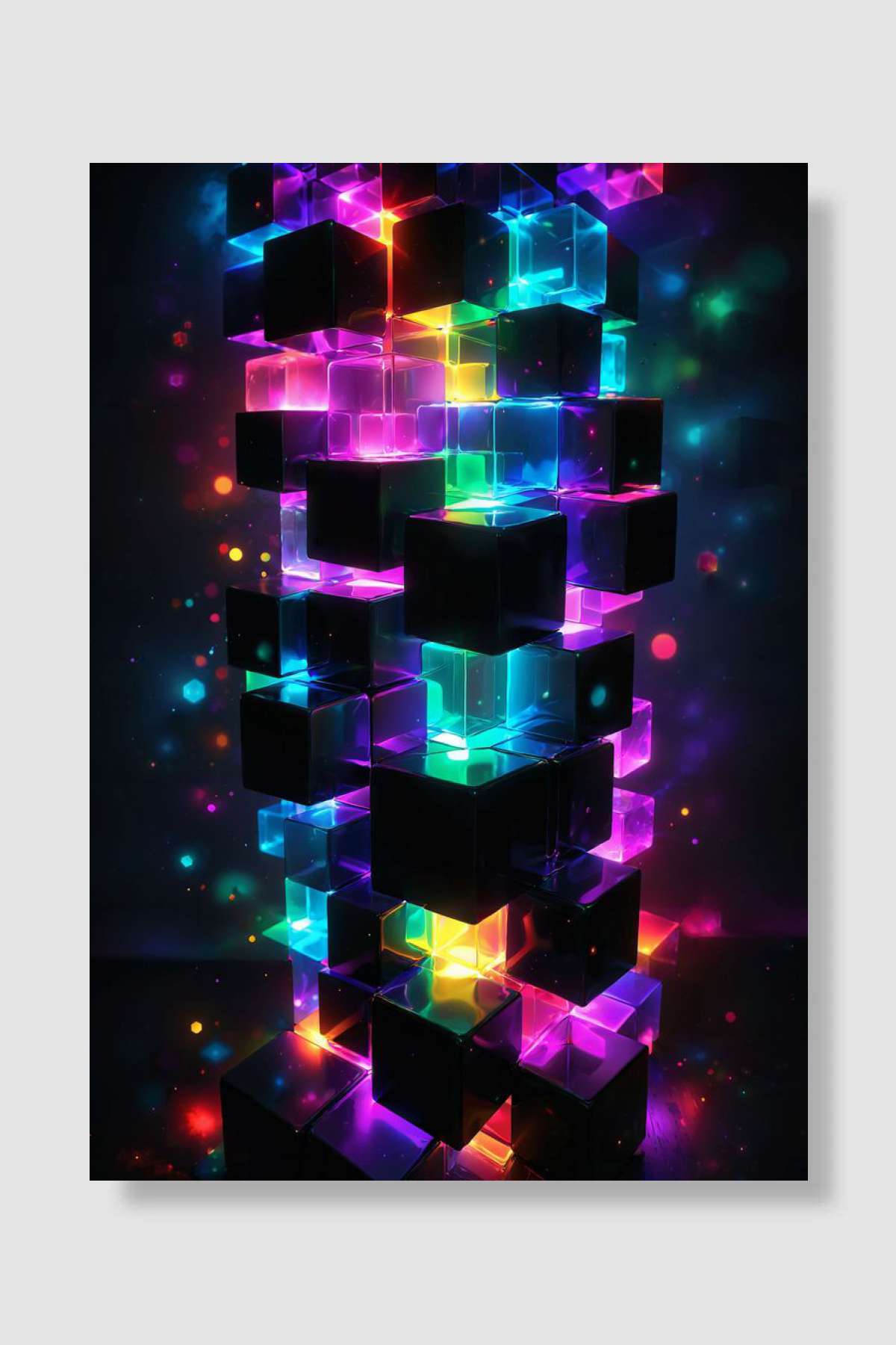 magic cubes Oyun Poster Çerçevesiz Yüksek Kalite Oyun Afiş Duvar Poster