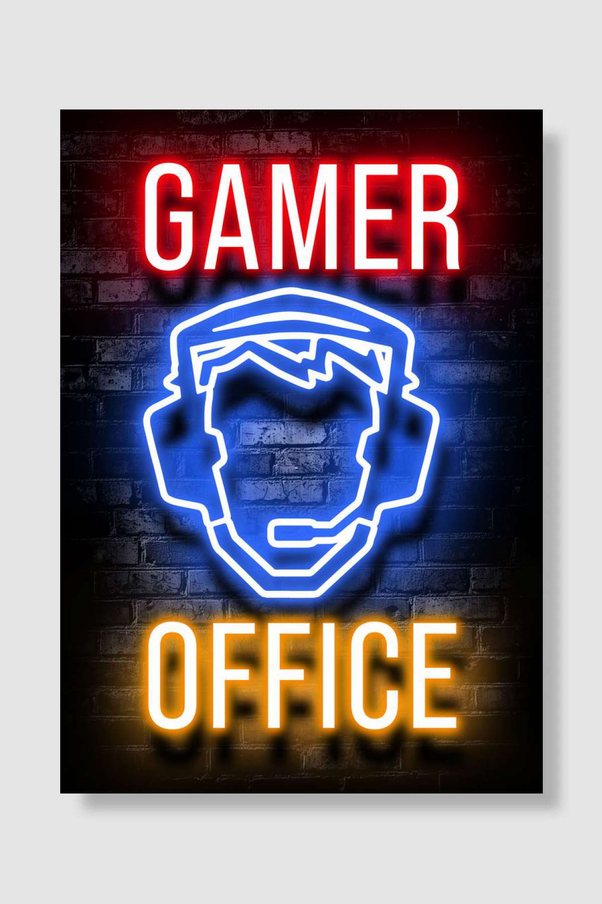 Gamer office gaming Oyun Poster Çerçevesiz Yüksek Kalite Oyun Afiş Duvar Poster