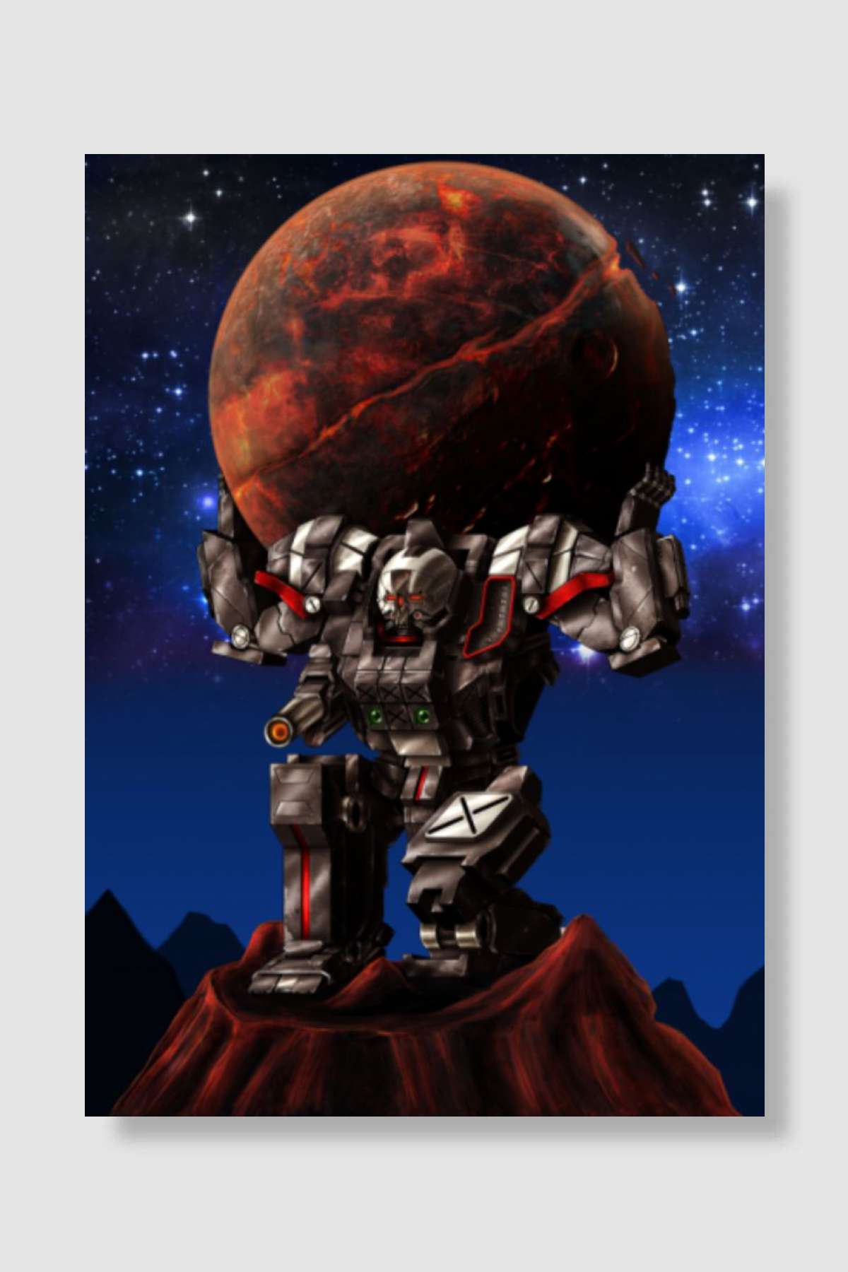 MechWarrior The Atlas Oyun Poster Çerçevesiz Yüksek Kalite Oyun Afiş Duvar Poster - En İyi Fiyatlarla