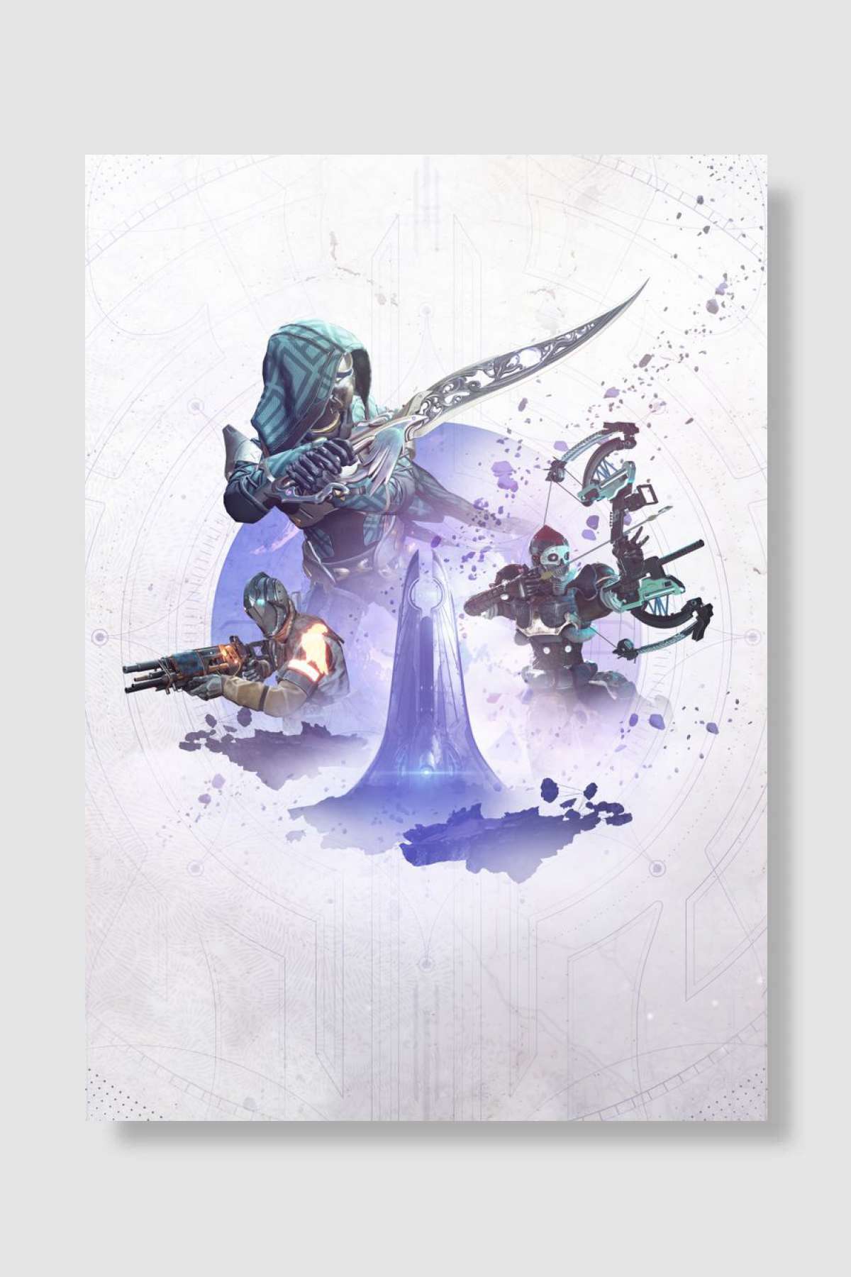 Destiny 2: Forsaken Oyun Poster Çerçevesiz Yüksek Kalite Oyun Afiş Duvar Poster