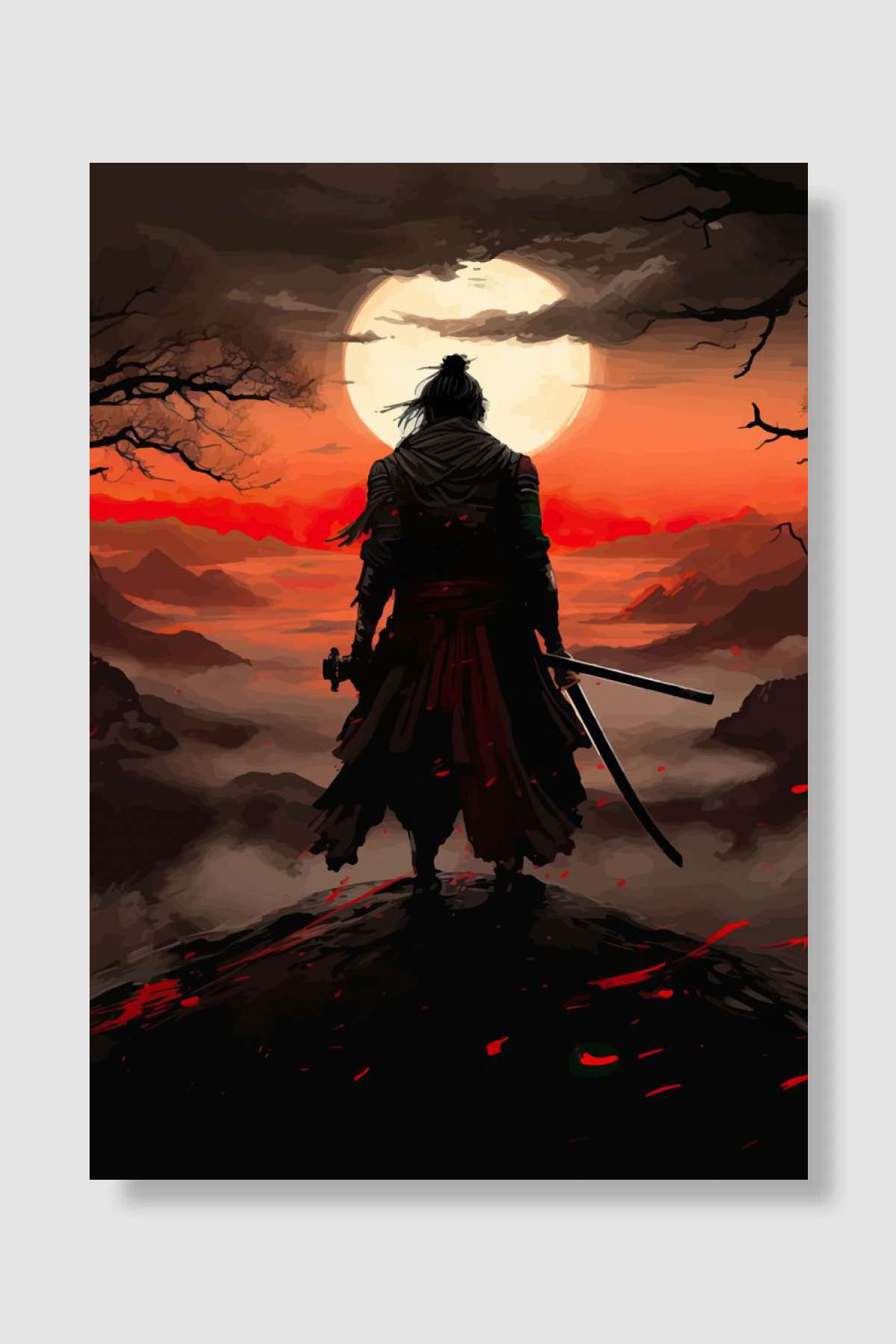 sekiro shadows die twice Oyun Poster Çerçevesiz Yüksek Kalite Oyun Afiş Duvar Poster