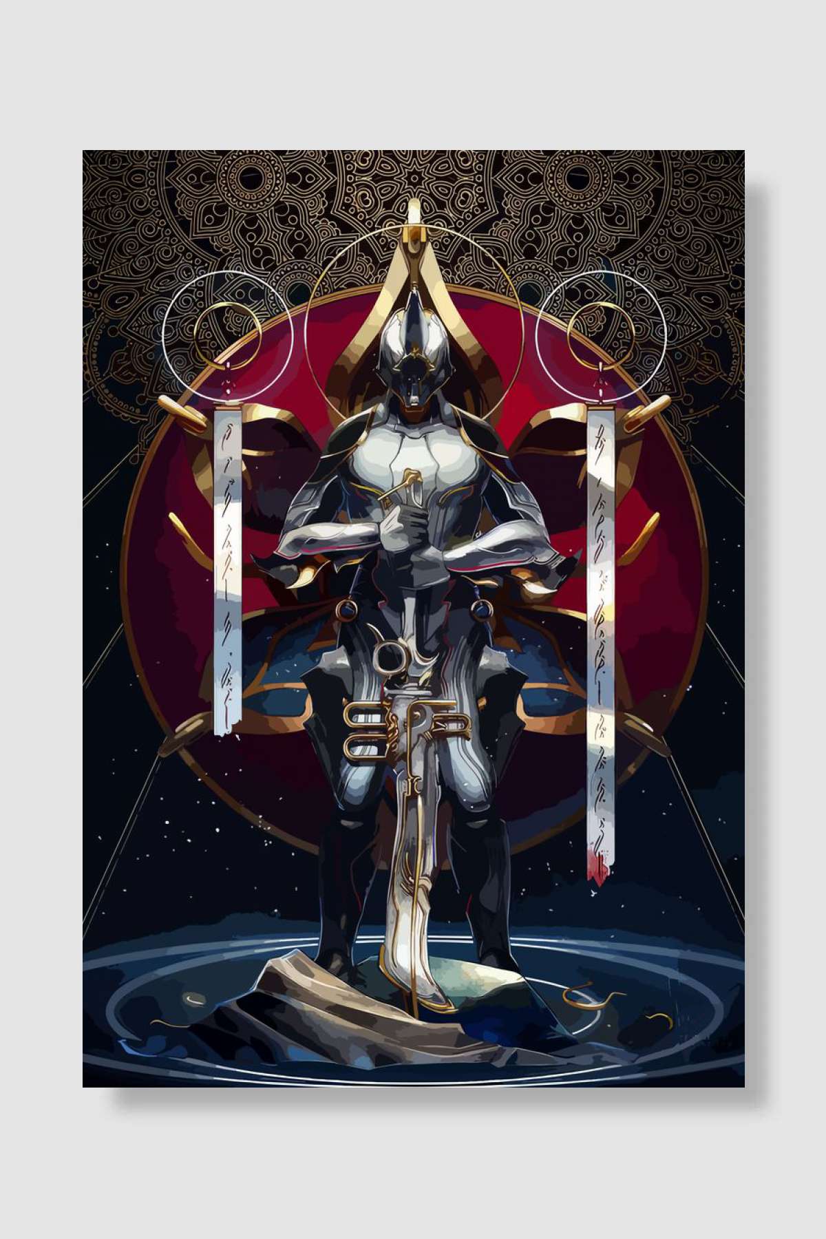Warframe Game Oyun Poster Çerçevesiz Yüksek Kalite Oyun Afiş Duvar Poster