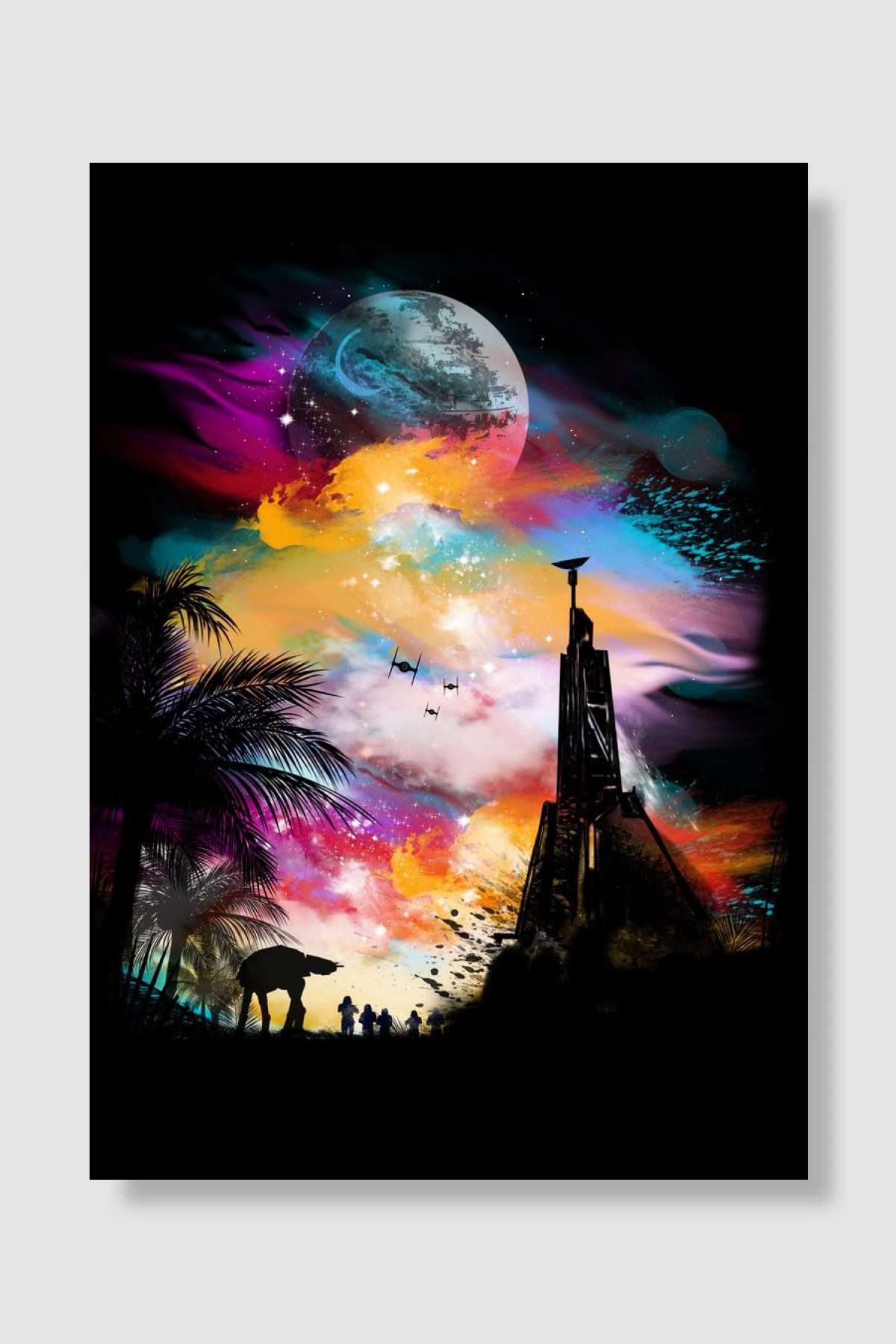 sunset on scarif Oyun Poster Çerçevesiz Yüksek Kalite Oyun Afiş Duvar Poster