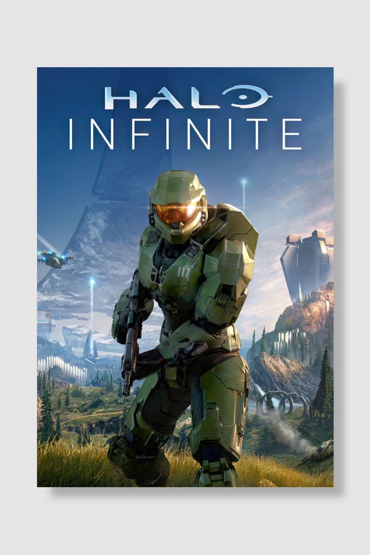 Halo Infinite Poster Oyun Poster Çerçevesiz Yüksek Kalite Oyun Afiş Duvar Poster